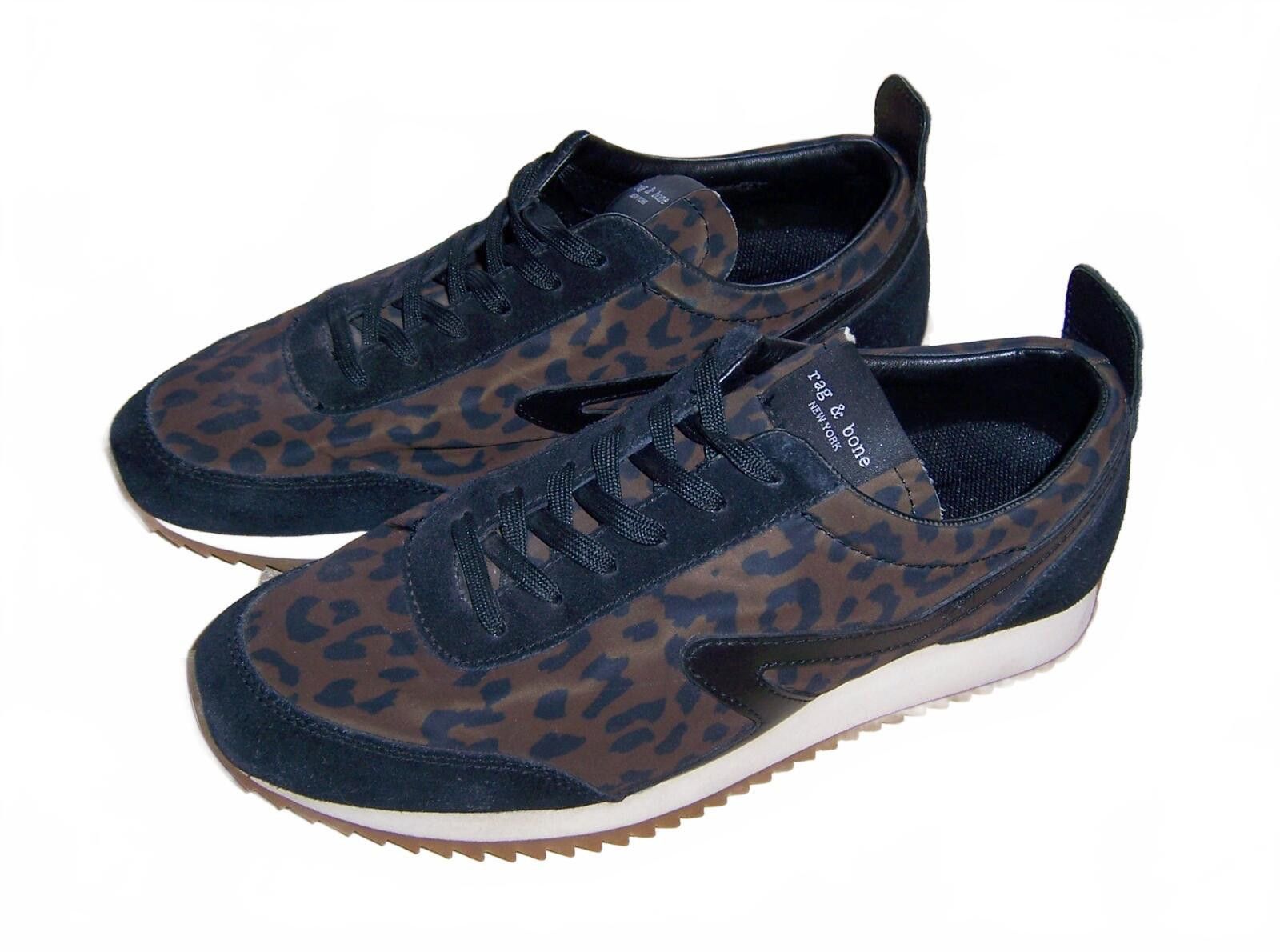 Rag & Bone Rag & Bone Retro Runner Sneakers - Dark Cheetah - Wms 9M Size US 9 / IT 39 - 3 Thumbnail