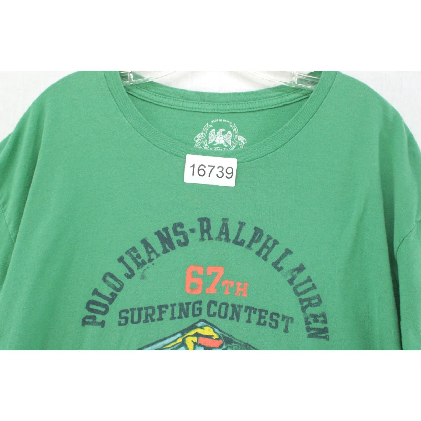 Polo Ralph Lauren Polo Ralph Lauren 67th Surfing Contest Graphic T Shirt Mens XL Polo Jeans Green Size US XL / EU 56 / 4 - 7 Thumbnail