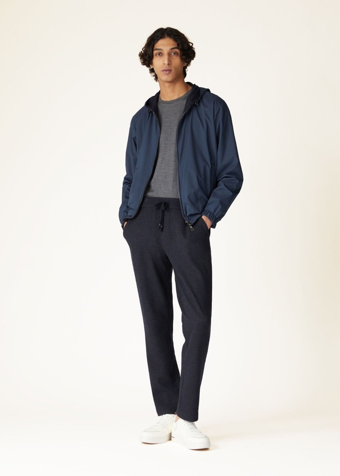 Loro Piana o1srvl11e1224 Leisure Jersey Pant in Navy Blue Size US 32 / EU 48 - 2 Thumbnail
