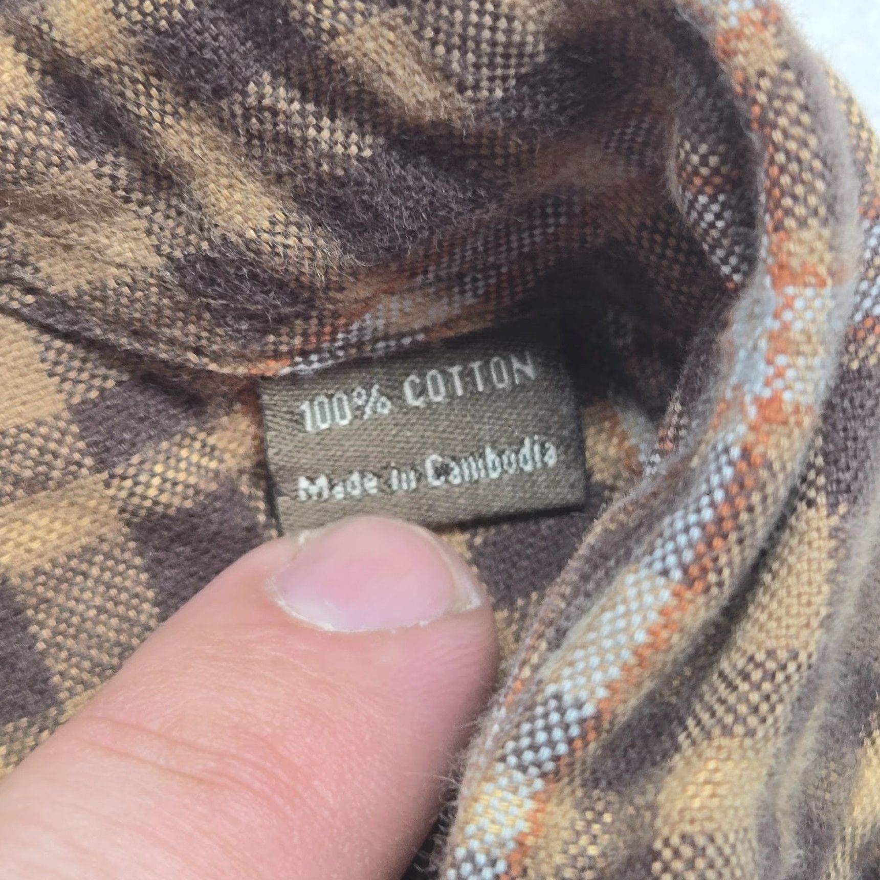 Vintage VINTAGE G.H. BASS & CO. Plaid Shirt Adult Men's Large Brown Casual Button-up Long Sleeve Size US XXL / EU 58 / 5 - 4 Thumbnail