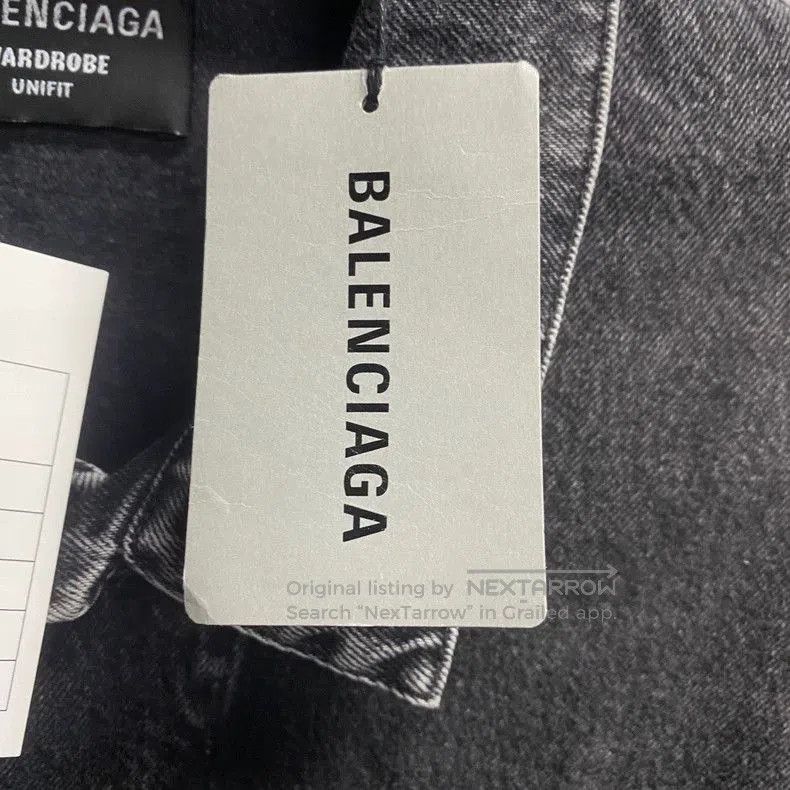 Balenciaga Balenciaga Black Gray Denim Jacket. Size US S / EU 44-46 / 1 - 4 Thumbnail