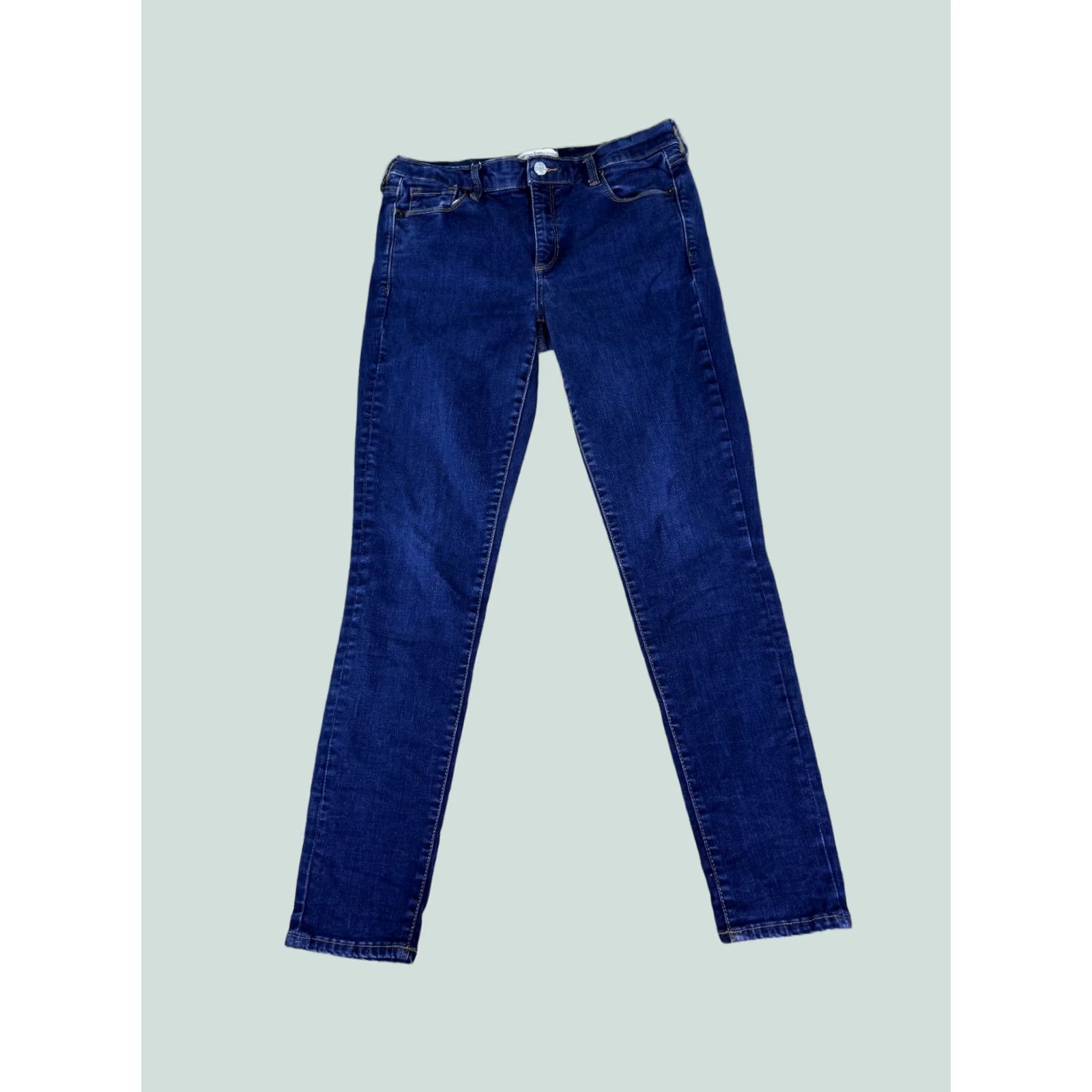Gap Gap 1969 Womens Blue Denim Jeans Skinny Mid Rise 30R 30 Regular Size 30" / US 8 / IT 44 - 1 Thumbnail