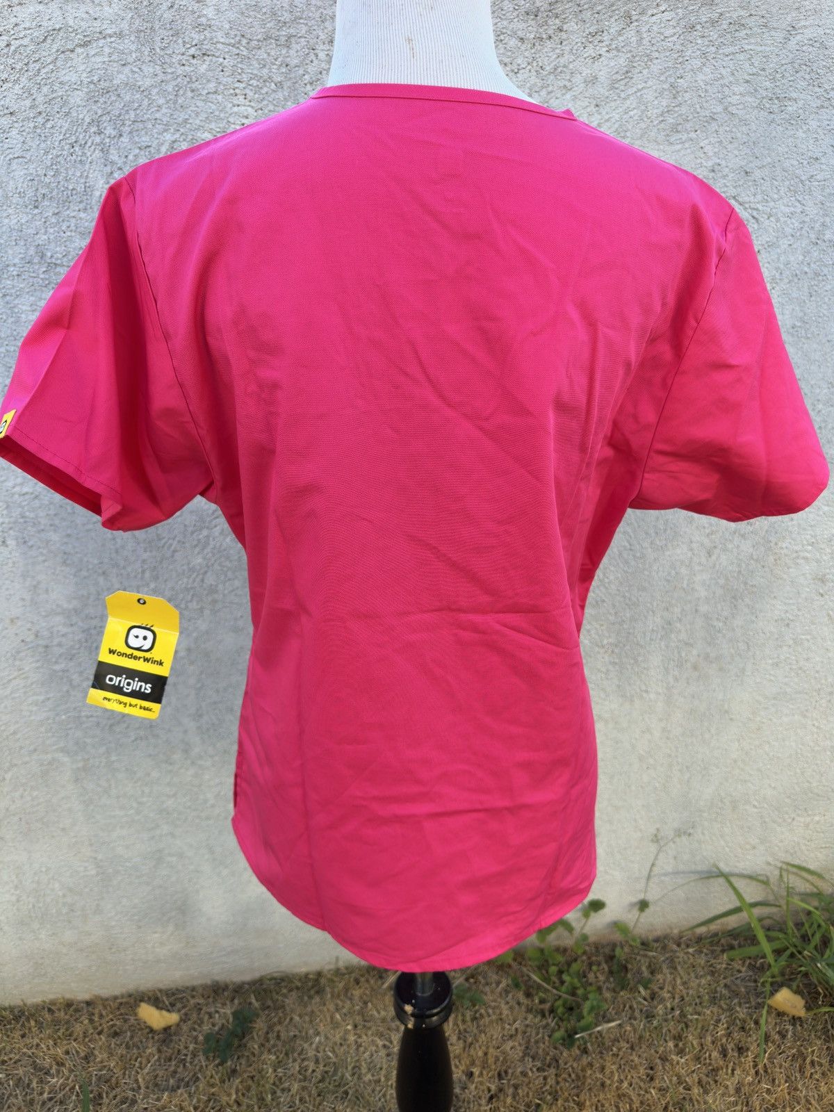 Other NWT WonderWink Medium Womens Scrub Top Pink Classic Fit Size M / US 6-8 / IT 42-44 - 2 Thumbnail