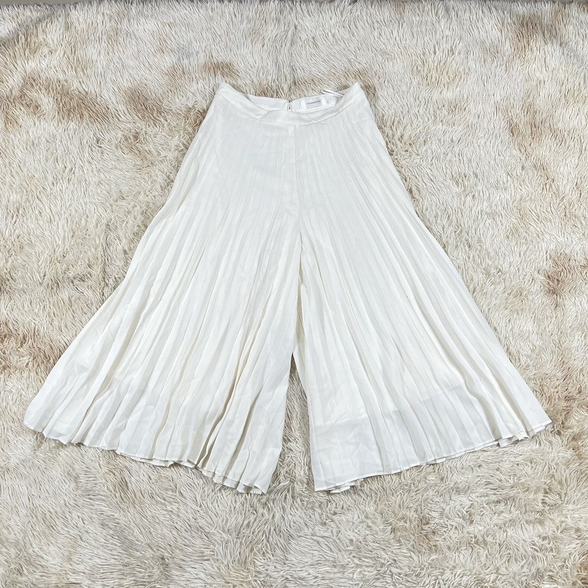 ZIMMERMAN Pleated Wide Leg Pants