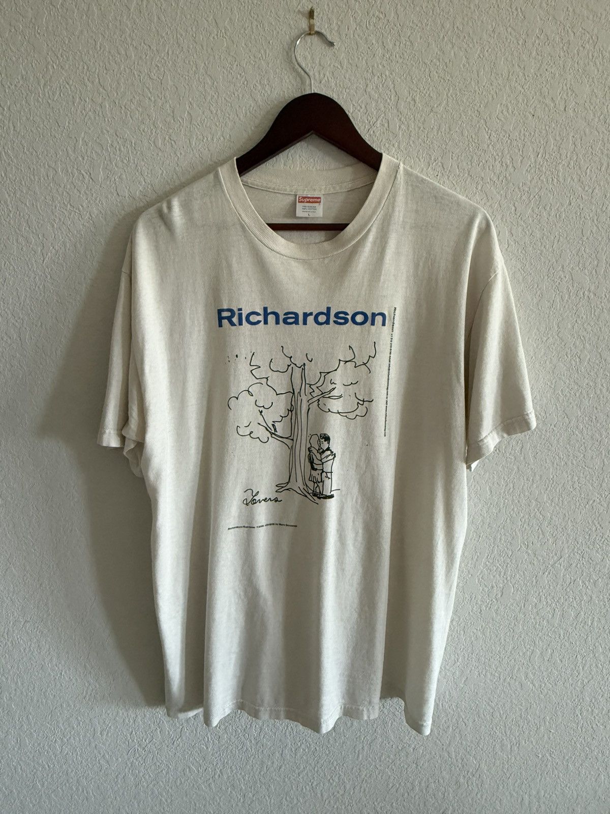 Supreme 2003 Supreme Terry Richardson White Tee L Photo Art Film