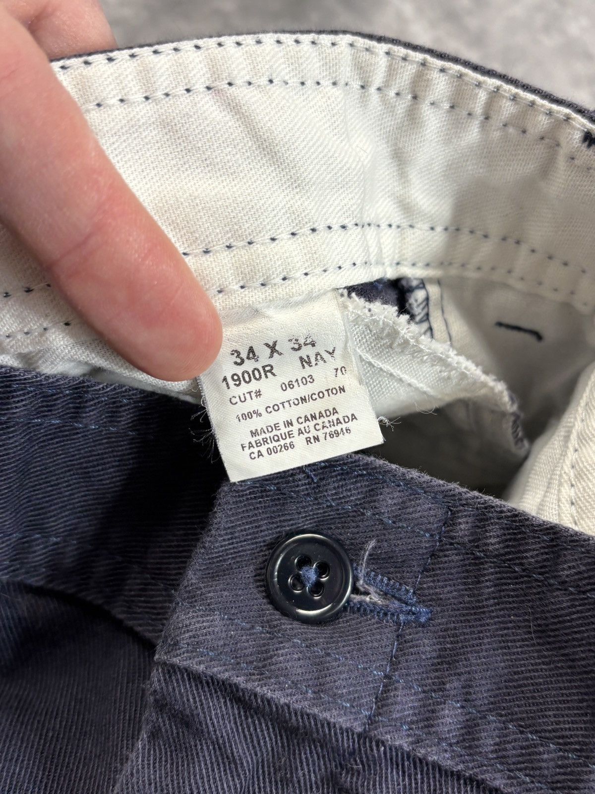 Vintage Vintage Work Pants Bleu de Travail Faded Canvas Carpenter 32 Size US 32 / EU 48 - 4 Thumbnail