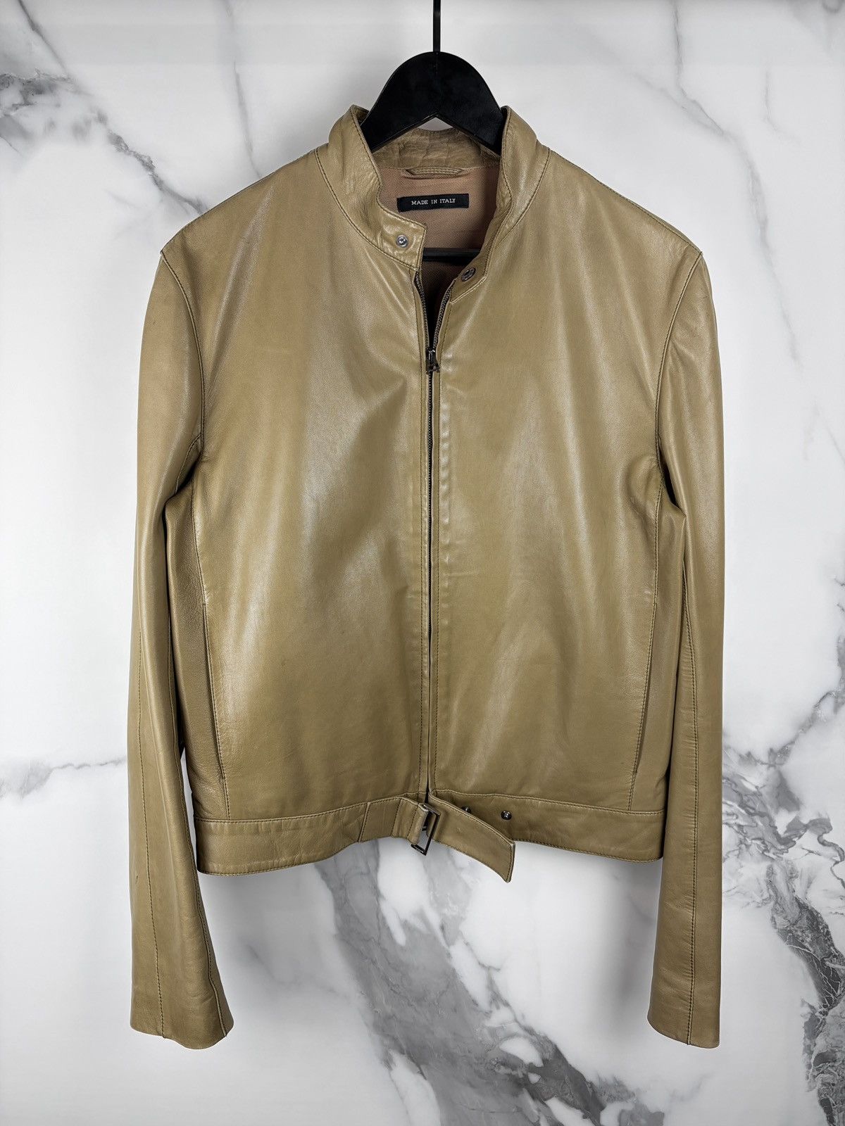 Gucci Gucci Tom Ford Double Zip Buckled Moto Leather Jacket Size US S / EU 44-46 / 1 - 2 Thumbnail