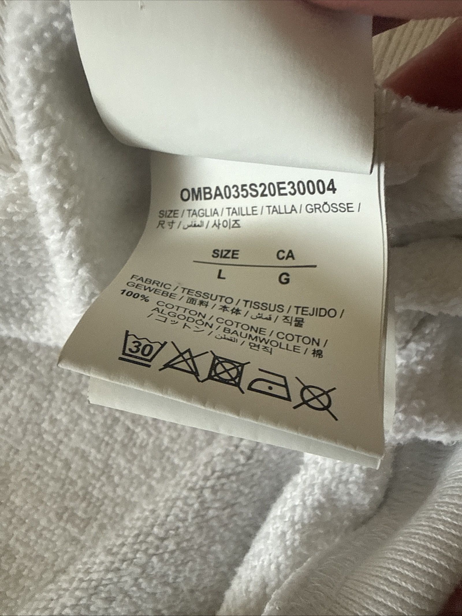 Off-White OFF-WHITE SS20 Caravaggio Arrow Back Arrows Sketch Mens Logo Size US L / EU 52-54 / 3 - 5 Thumbnail