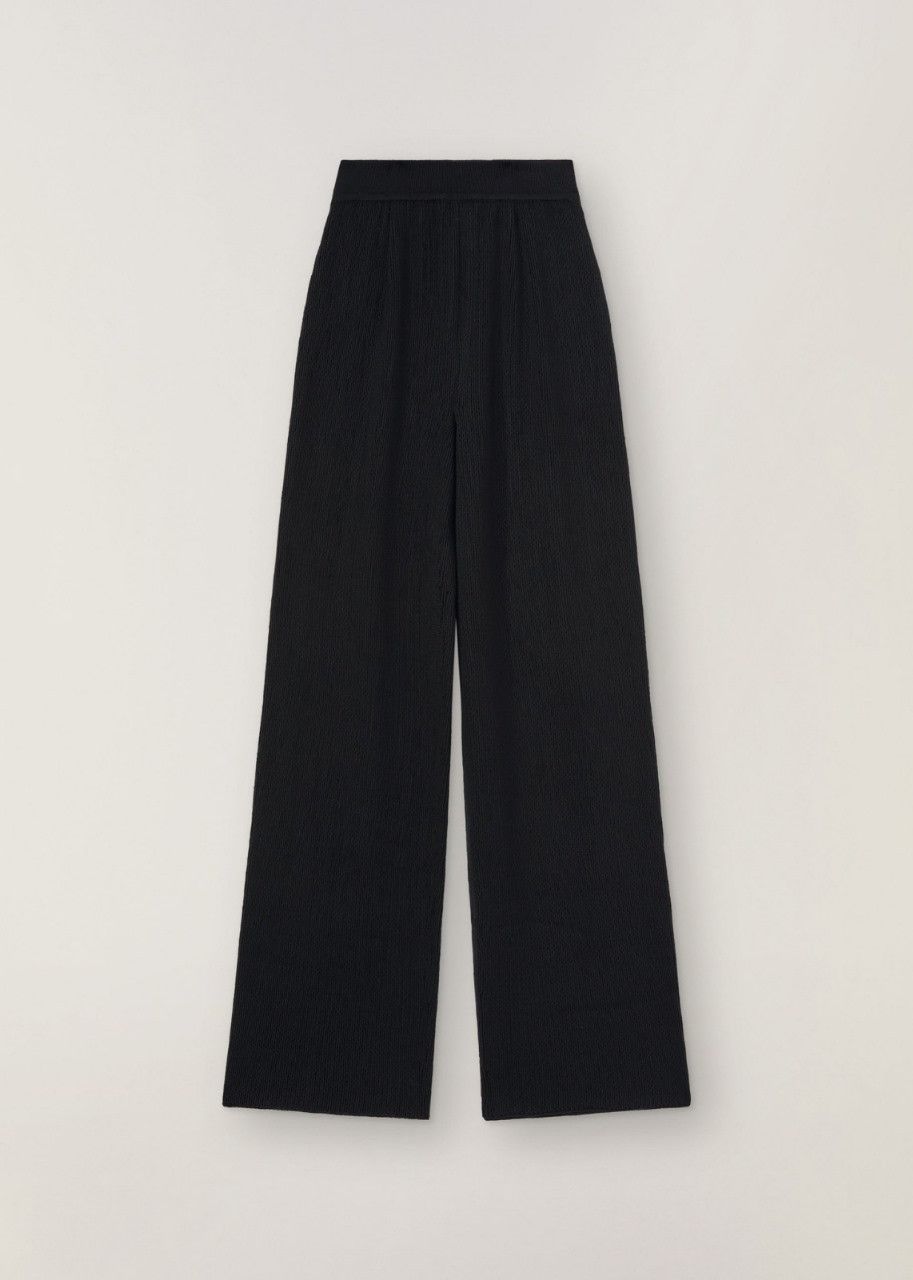 image of Loro Piana O1Srvl11E0424 Trouser In Black, Women's (Size 26)