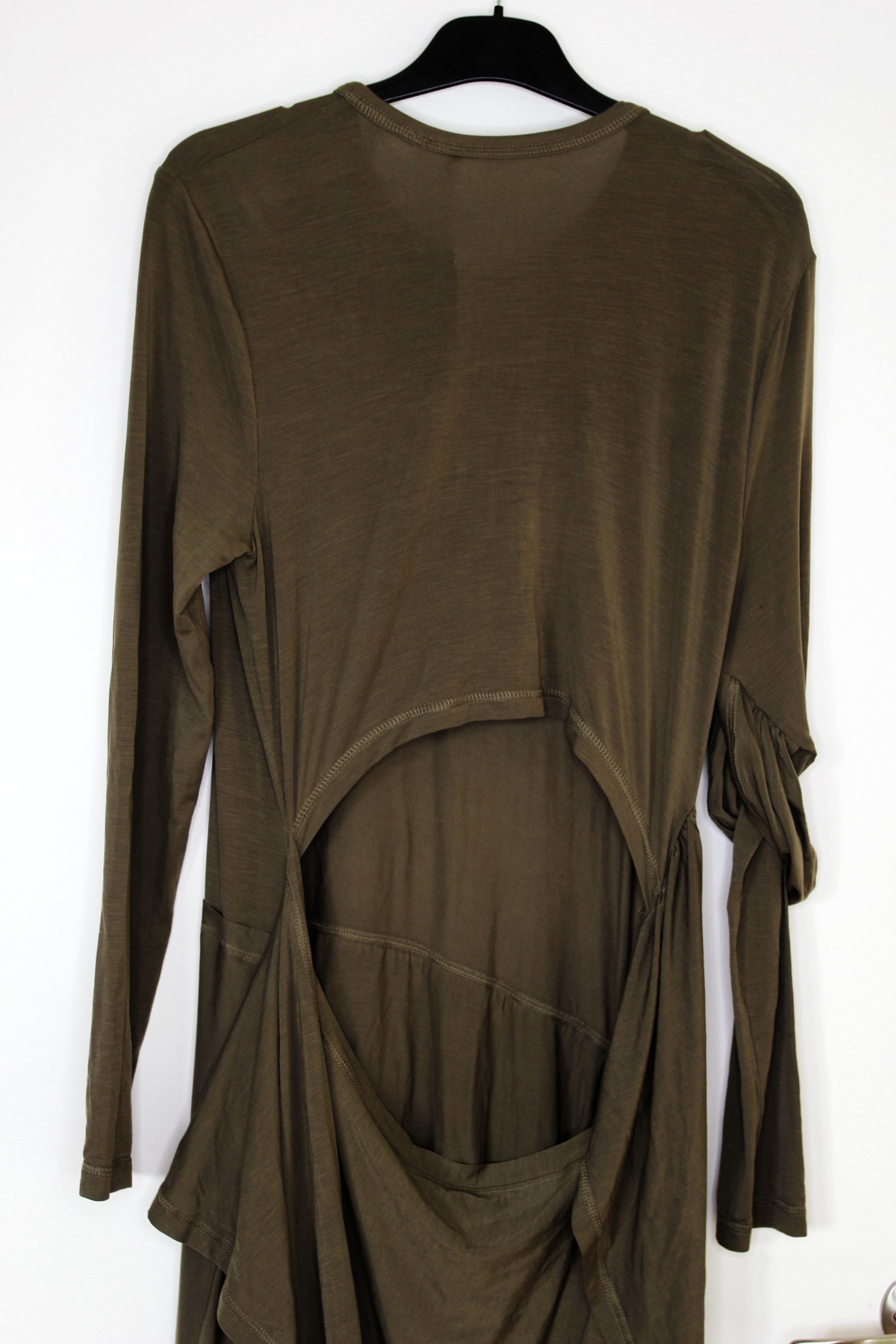 Helmut Lang BNWT SS25 HELMUT LANG KHAKI PROTECTION MIDI DRESS L Size L / US 10 / IT 46 - 6 Thumbnail