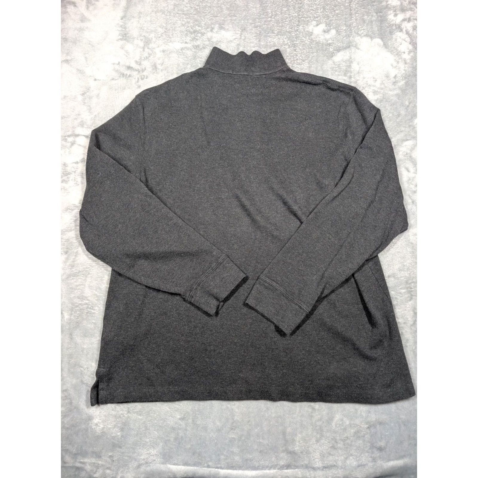 Polo Ralph Lauren Polo Ralph Lauren Sweater Mens XL Gray Estate Rib Quarter Zip Mock Neck Pullover Size US XL / EU 56 / 4 - 7 Thumbnail