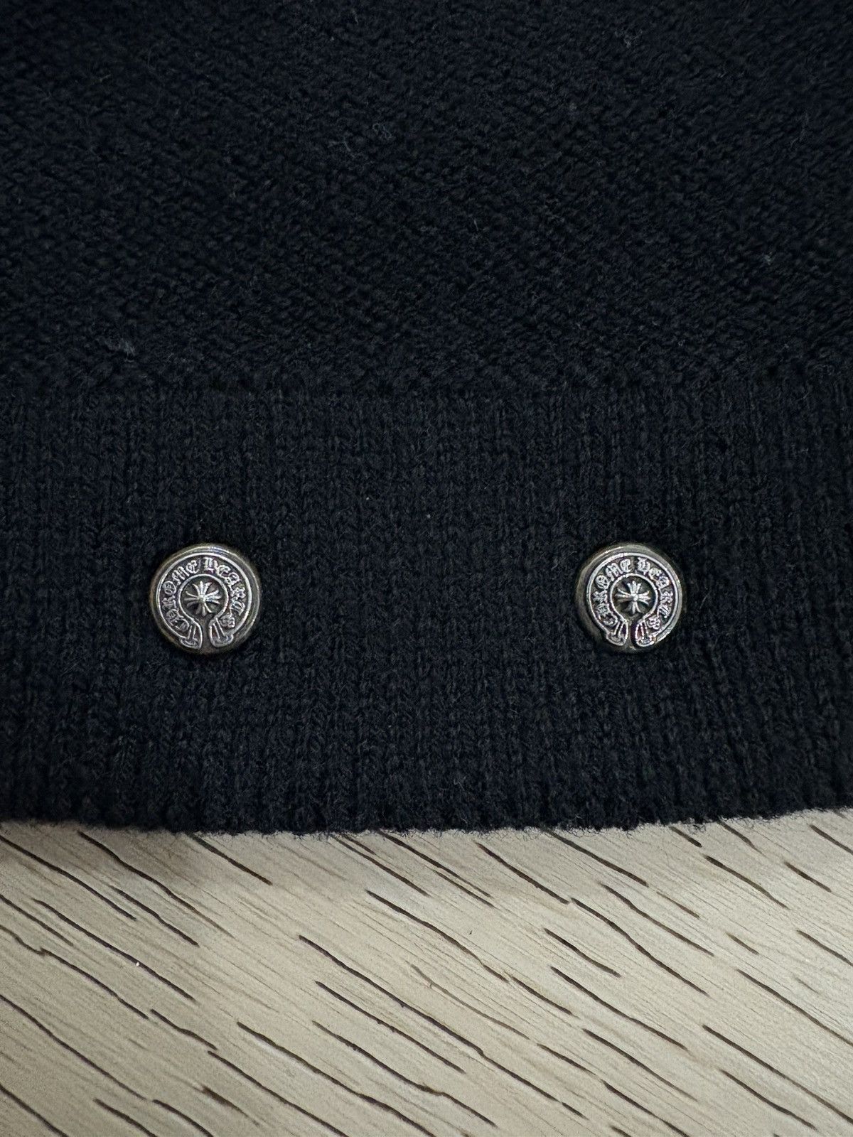 Chrome Hearts Chrome Hearts Triple Cross Leather Cashmere Hoodie Size US M / EU 48-50 / 2 - 7 Thumbnail