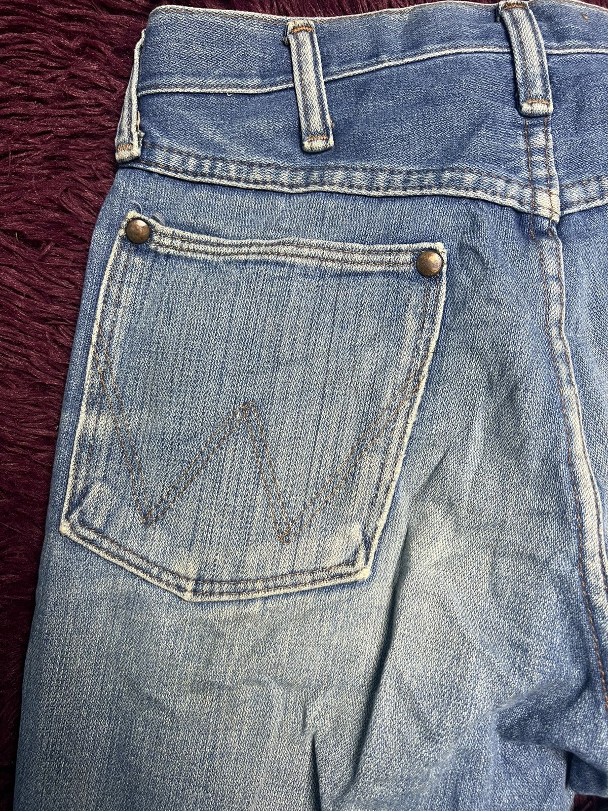 Wrangler Wrangler VTG70s Distressed Denim IFA Frisbee Promo Patch(47) Size US 29 - 10 Thumbnail