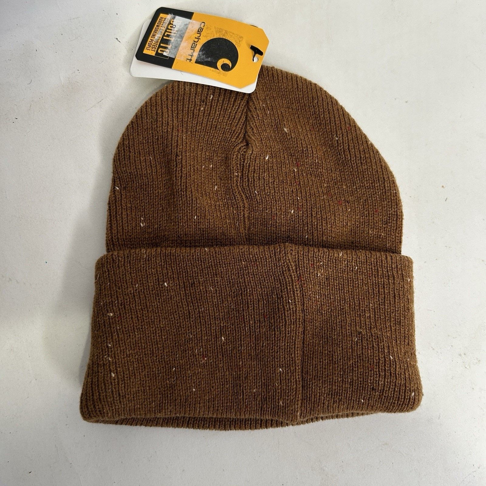 Carhartt Carhartt Anglistic Speckled Fold Over Beanie “Brown” OSFA Size ONE SIZE - 2 Thumbnail