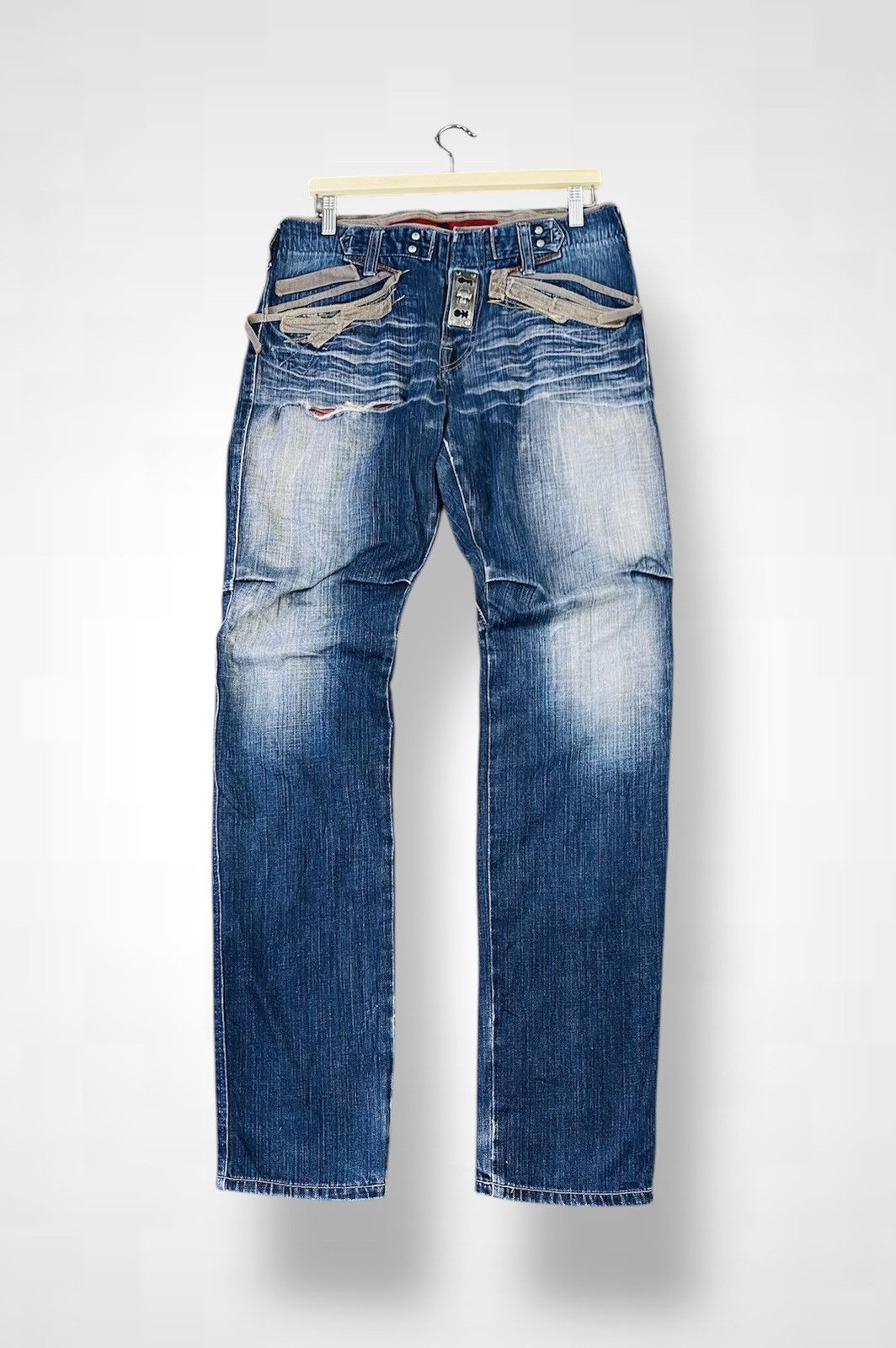 Marithe + Francois Girbaud Vintage Marithe Francois Girbaud Distressed Jeans Size US 34 / EU 50 - 1 Thumbnail
