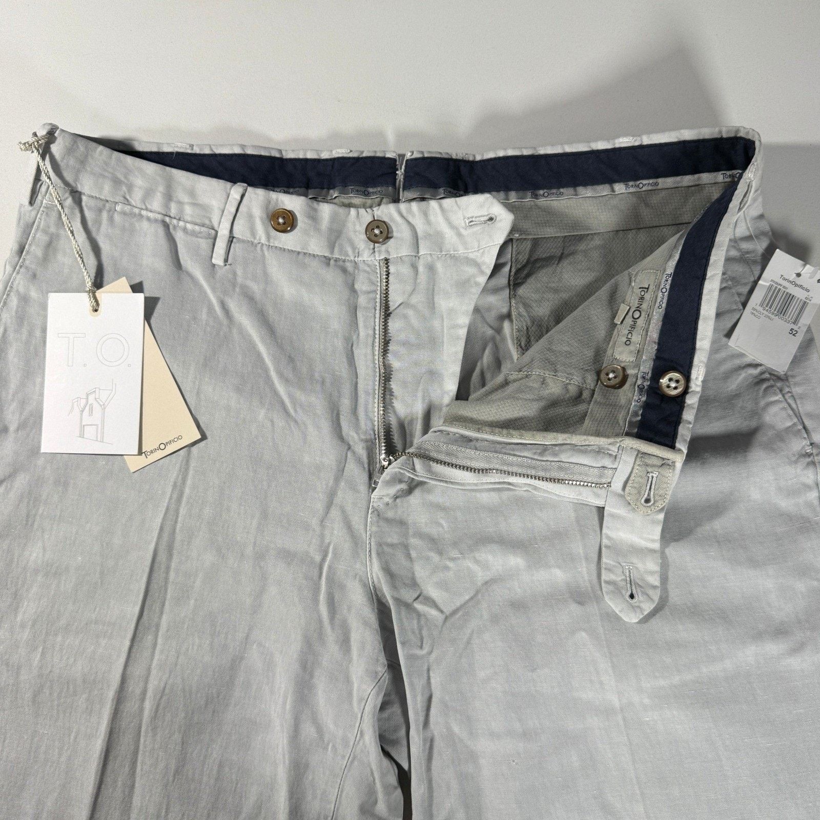 Other TorinOpificio Mens Lyocell Linen Cotton Trousers Italy 52 Size US 36 / EU 52 - 5 Thumbnail