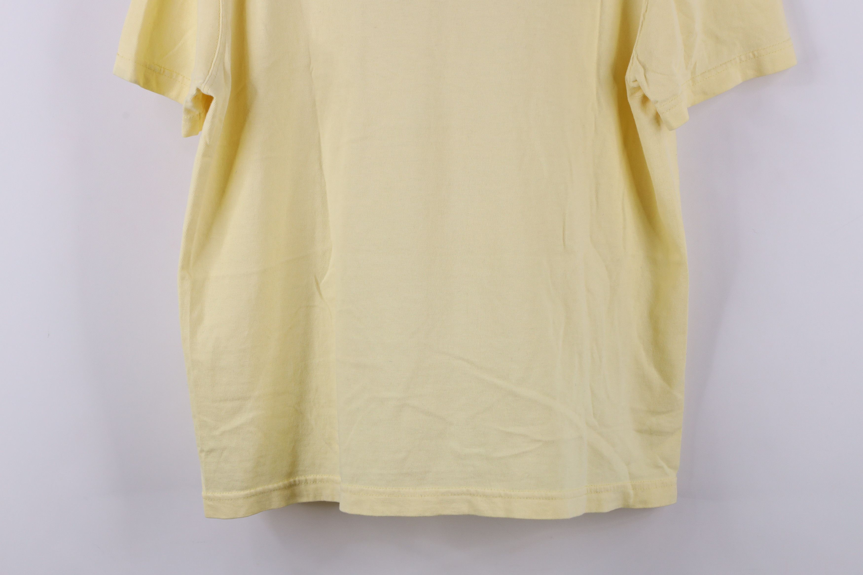 Nike × Vintage Vintage 90s Nike Scott Center Swoosh T-Shirt Yellow USA Size L / US 10 / IT 46 - 13 Thumbnail