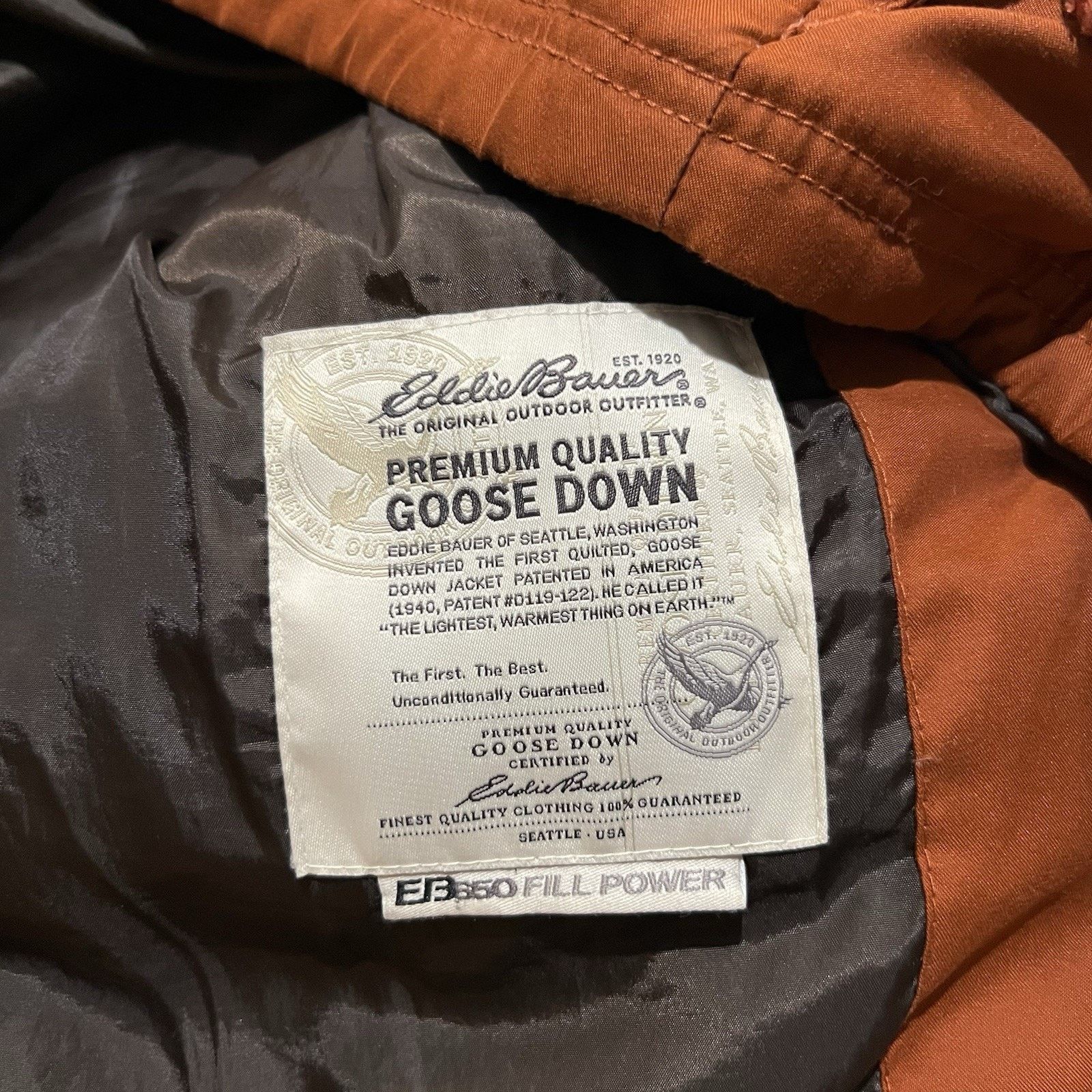 Eddie Bauer Eddie Bauer Stretch Down Puffer Vest 650 Down Orange Outdoor Size US M / EU 48-50 / 2 - 5 Thumbnail