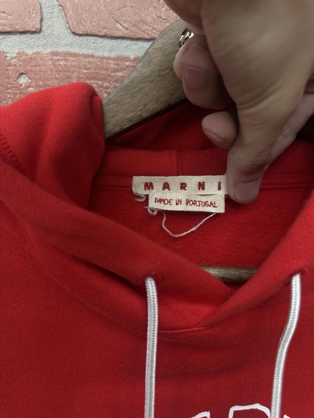 Marni Marni Hoodie Marni Logo Size (52) Red 100% Authentic Size US XL / EU 56 / 4 - 12 Thumbnail