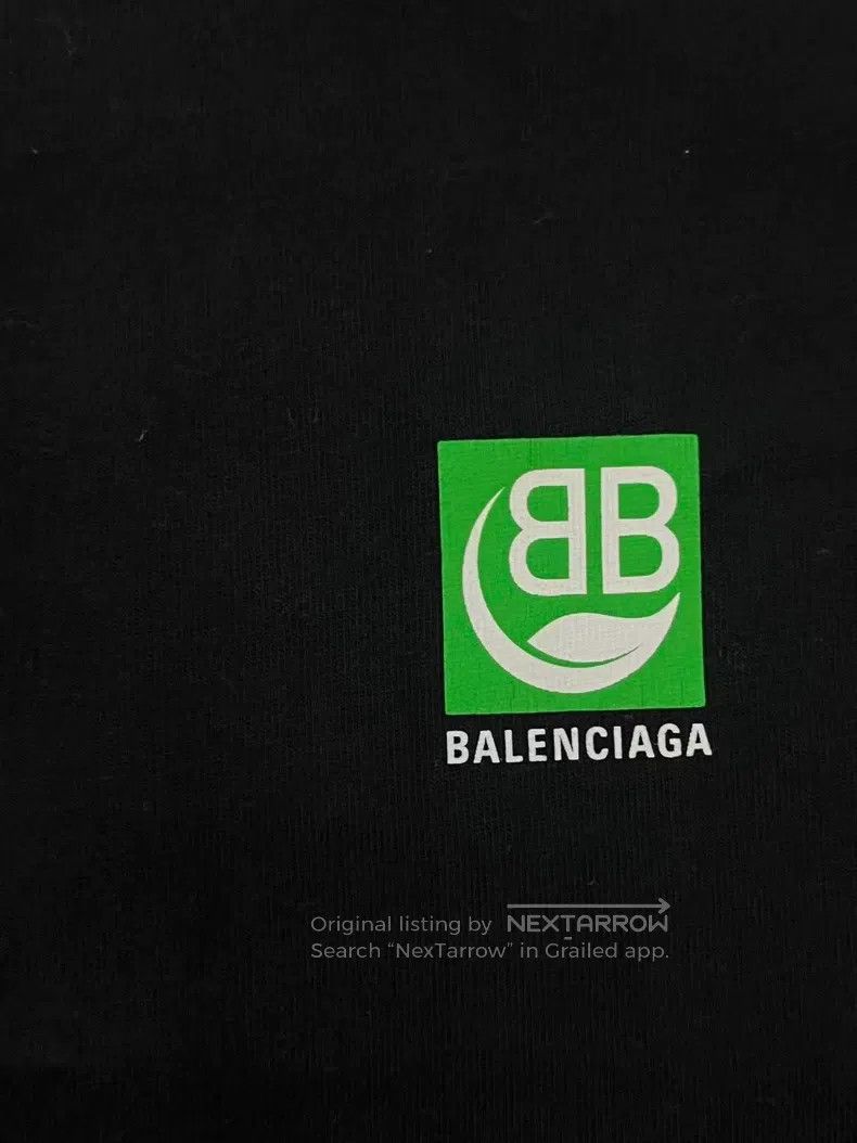 Balenciaga Balenciaga Eco Icon Letter Logo Print Short Sleeve Off Sho Size S / US 4 / IT 40 - 3 Thumbnail