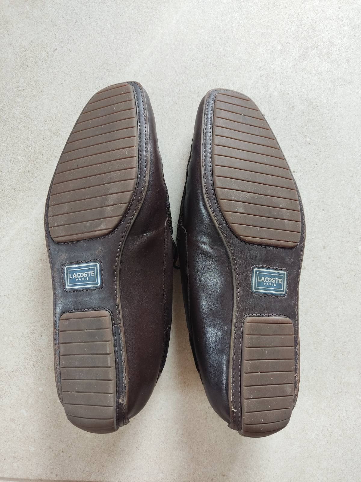 Lacoste Lacoste Brown Leather Loafers – Square Toe Size US 10 / EU 43 - 4 Thumbnail