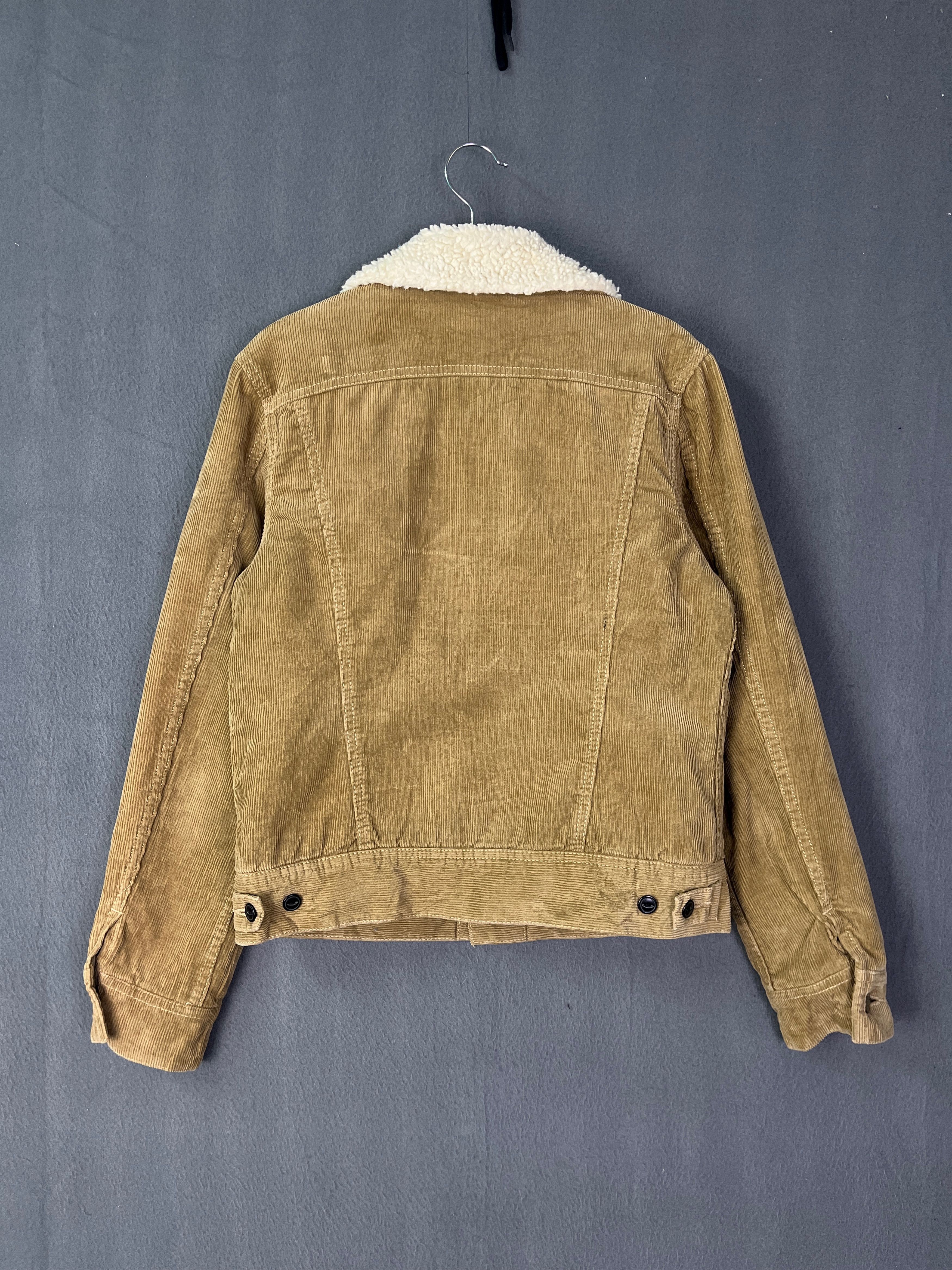 Lee Lee Storm Rider Corduroy Sherpa Lined Trucker Type 3 Jacket Size S / US 4 / IT 40 - 2 Thumbnail