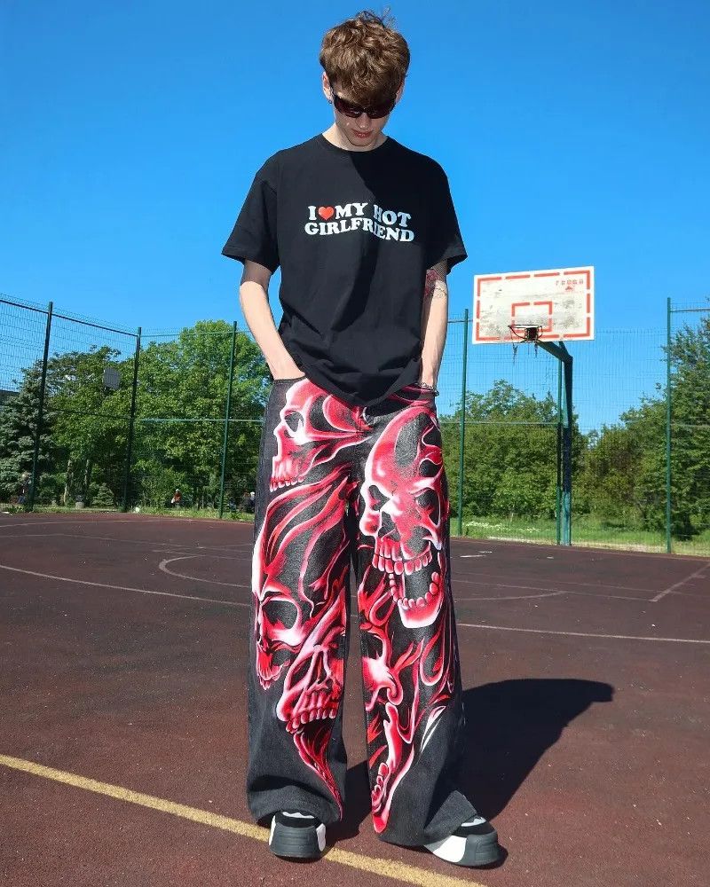 Jean × Vintage Y2k Style Hip Hop Streetwear Anime Size US 32 / EU 48 - 3 Thumbnail