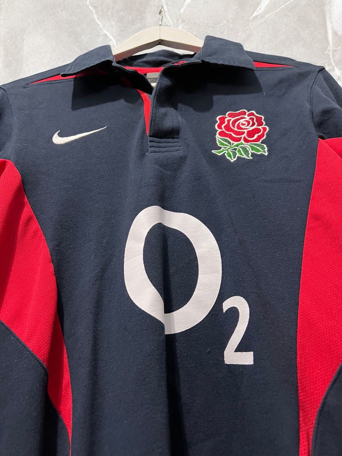 Nike × Vintage NIKE RUGBY ENGLAND WORLD CUP 2003 VINTAGE POLO LONGSLEEVE Size US S / EU 44-46 / 1 - 3 Thumbnail