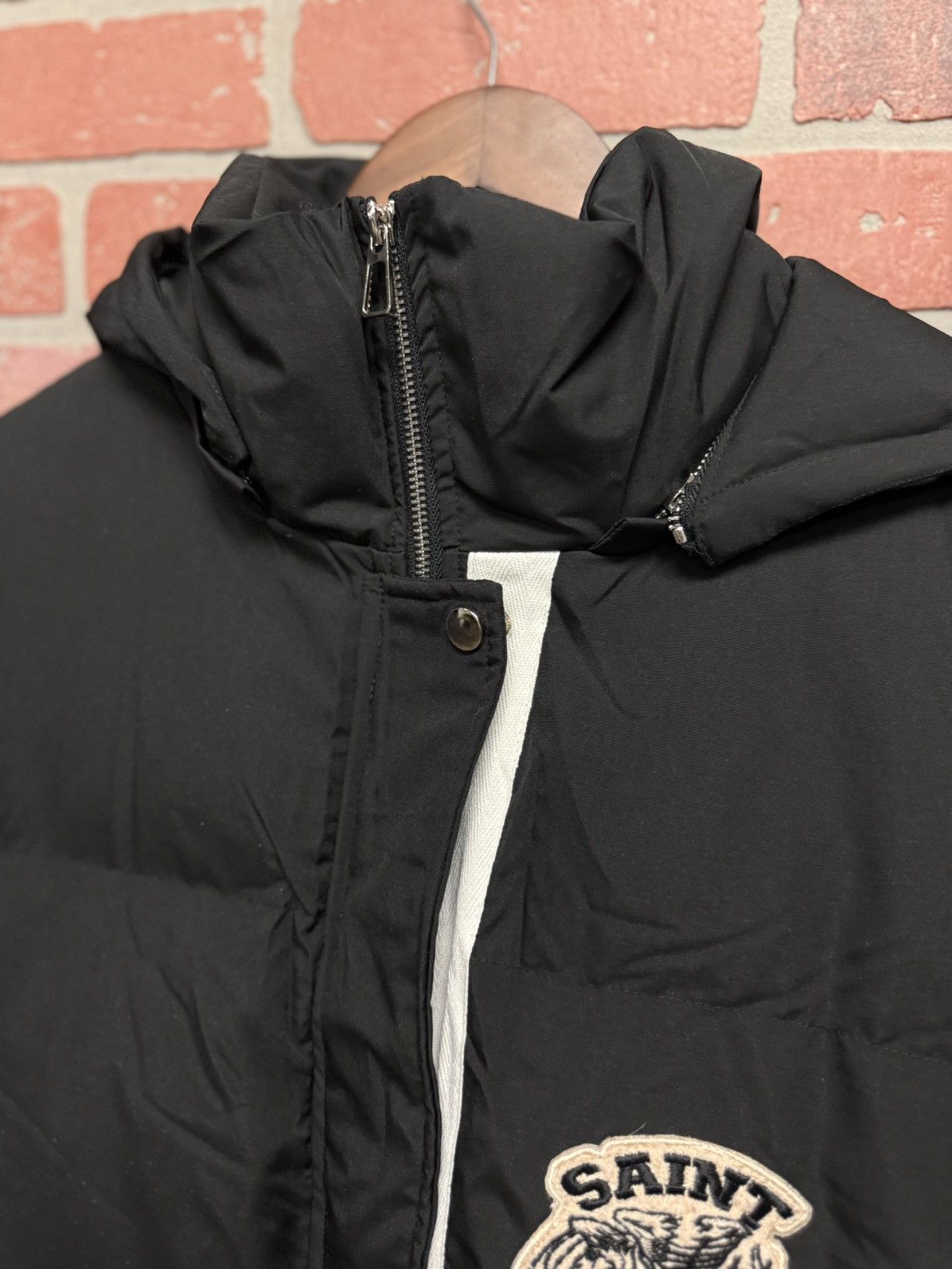 Saint Vanity Saint Vanity Puffer Jacket Black White Size M RARE Size US M / EU 48-50 / 2 - 6 Thumbnail