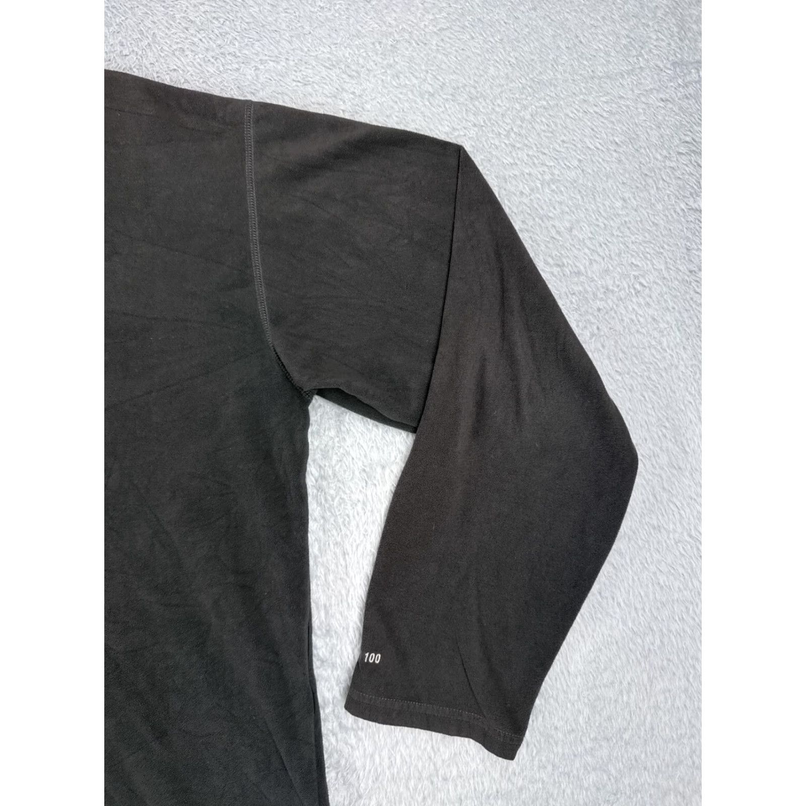 The North Face The North Face Sweater Men Large Black 1/4 Zip Mock Neck Polyester Read Size US L / EU 52-54 / 3 - 2 Thumbnail