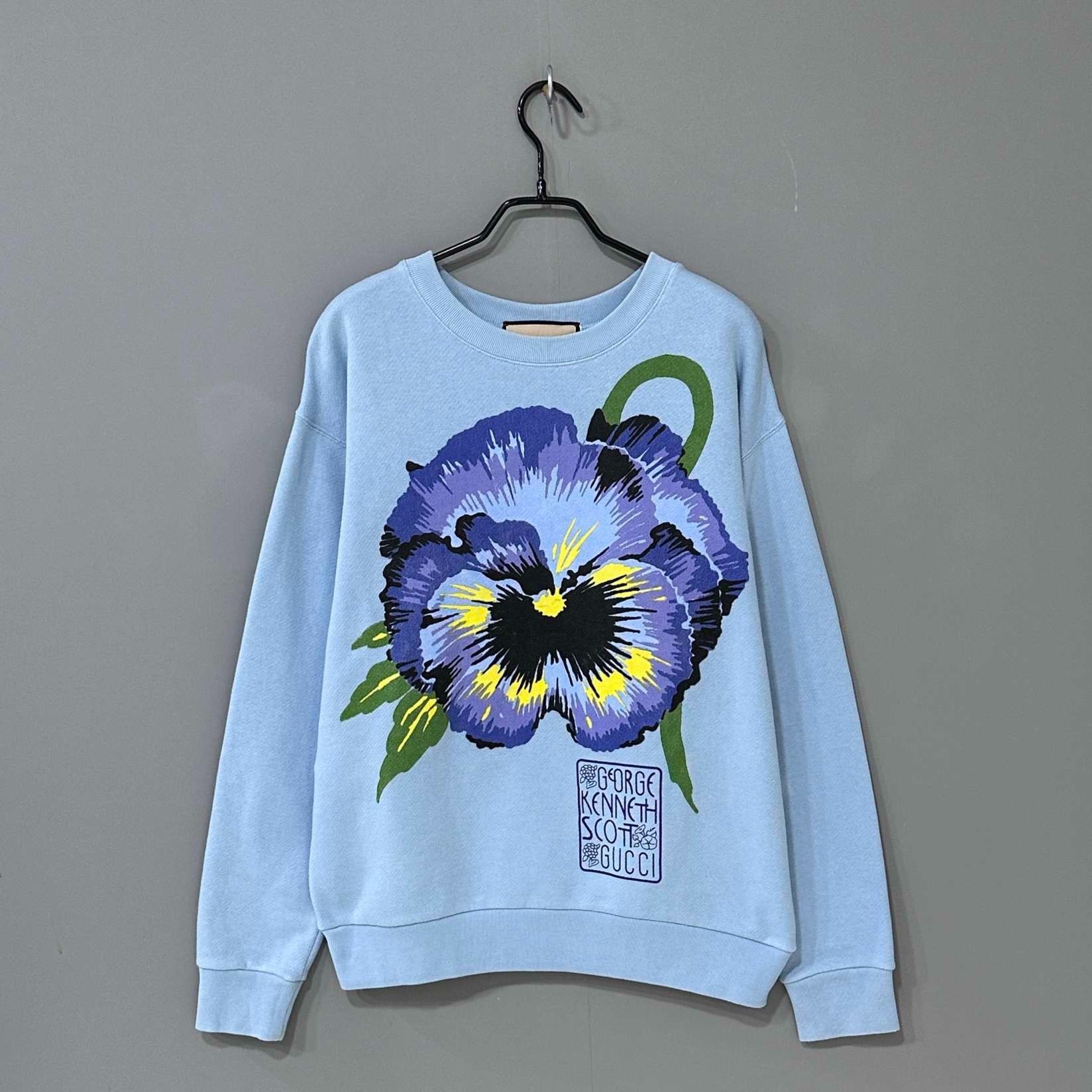 Gucci Gucci blue floral sweatshirt 2501-Nextarrow Size US XXS / EU 40 - 1 Thumbnail