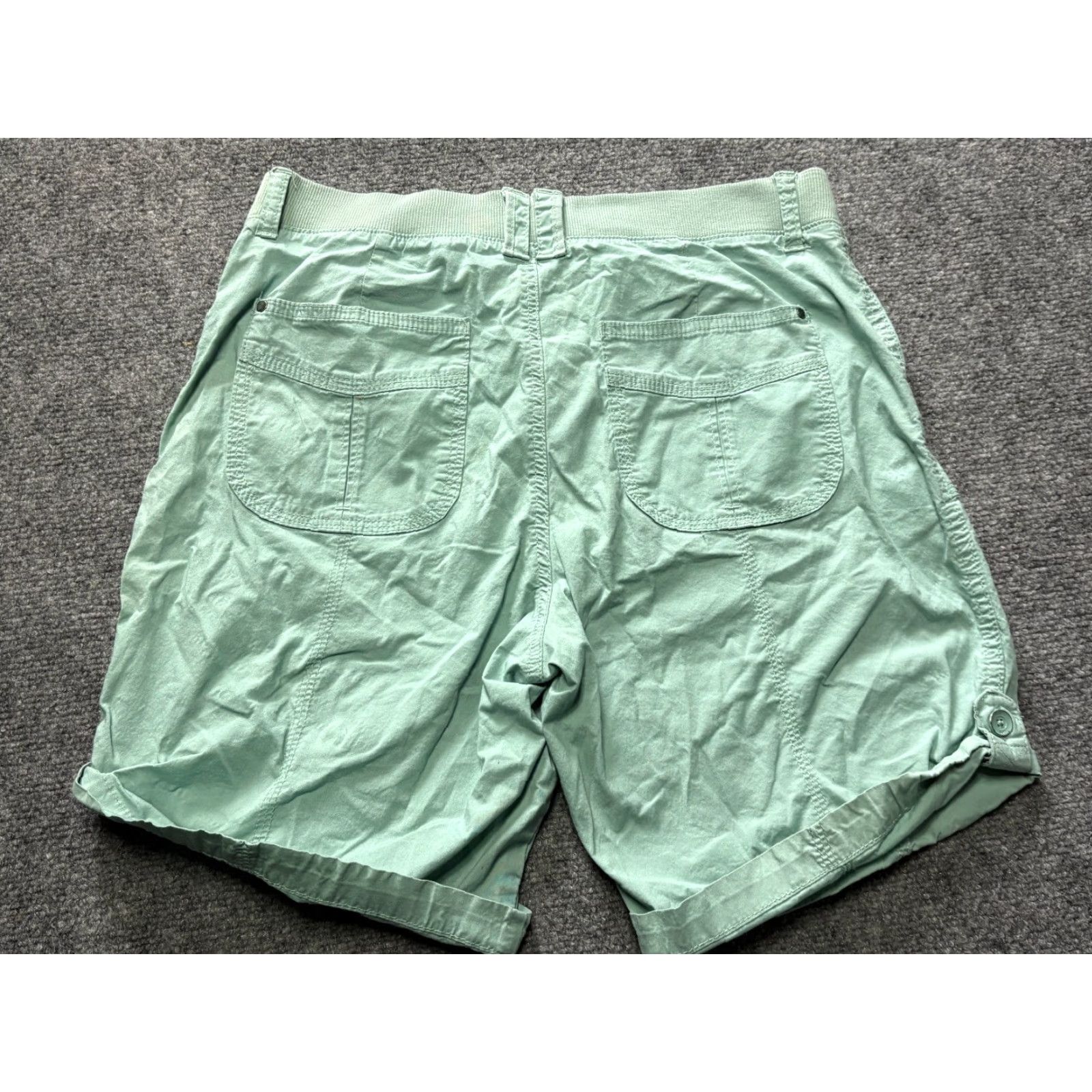 Lee Lee Shorts Womens 8P Petite Teal Stretch Relaxed Chino Pocket Logo Size 30" / US 8 / IT 44 - 7 Thumbnail