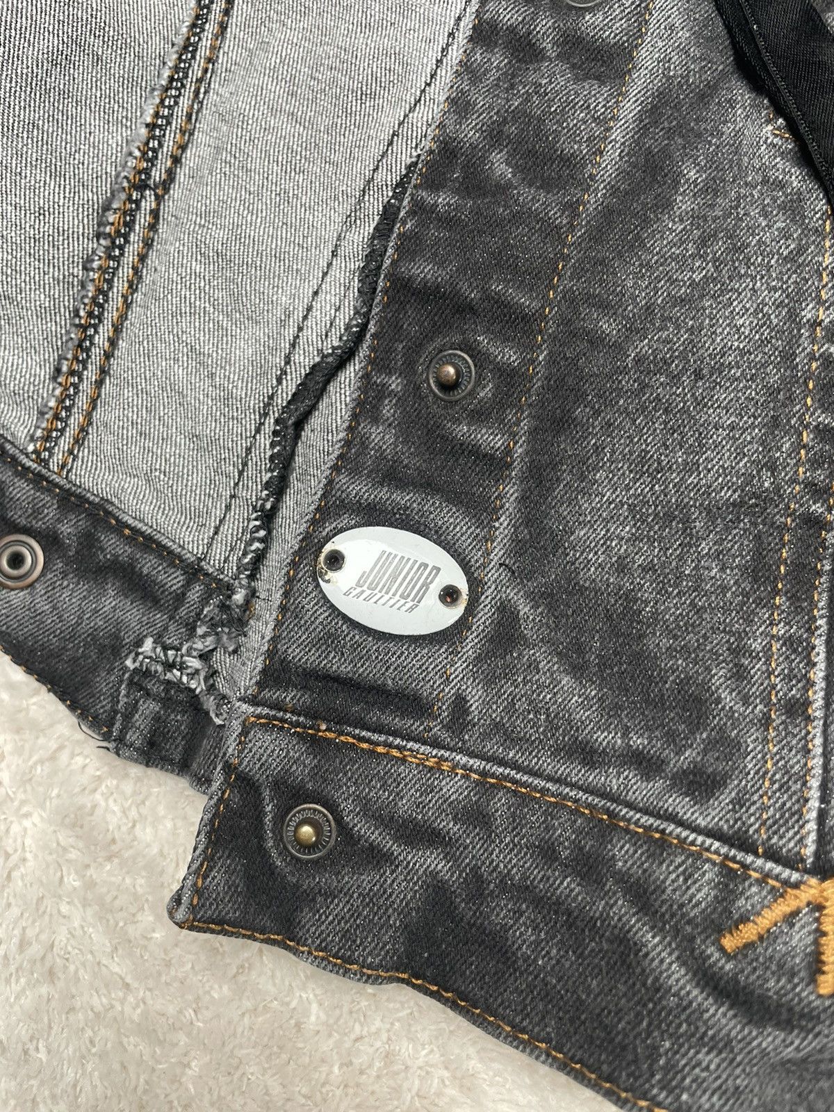 Jean Paul Gaultier 1980s Junior Gaultier denim buttoned top Size S / US 4 / IT 40 - 5 Thumbnail