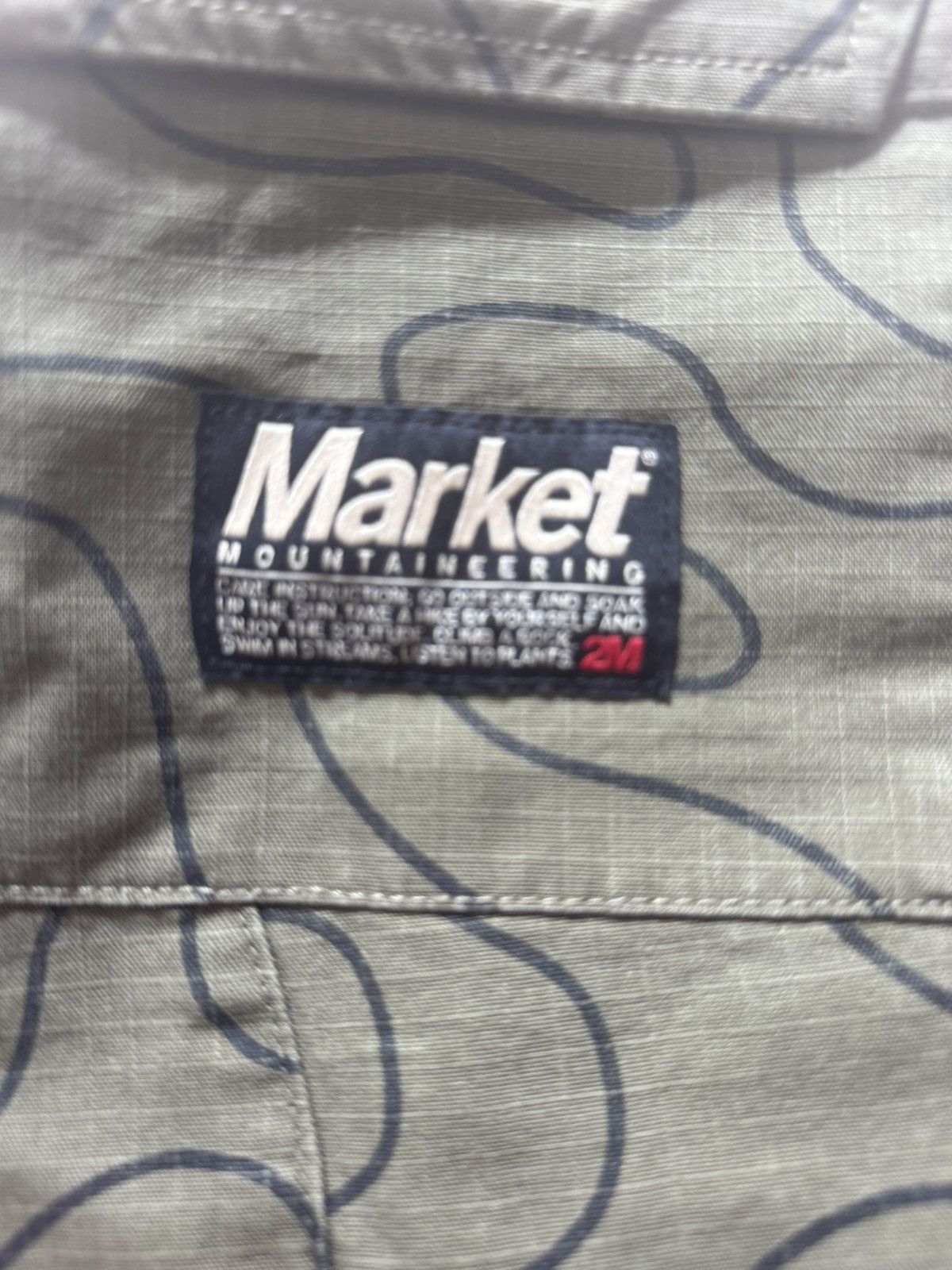 Market MARKET (Chinatown Market) TOPO MORAINE ZIPPER PANTS - KELP Size US 30 / EU 46 - 5 Thumbnail