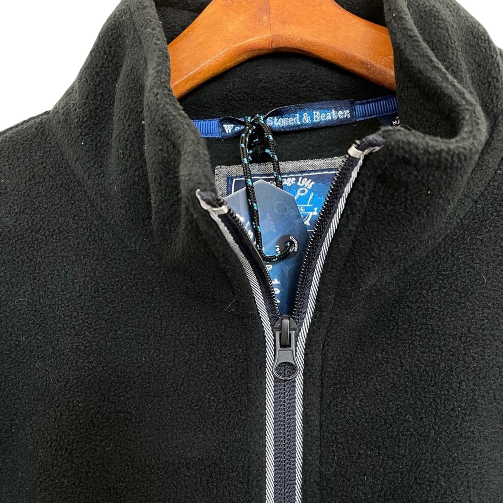 Other Vintage 1946 Men's Quarter Zip Black Fleece Pullover New XL Size US XL / EU 56 / 4 - 3 Thumbnail