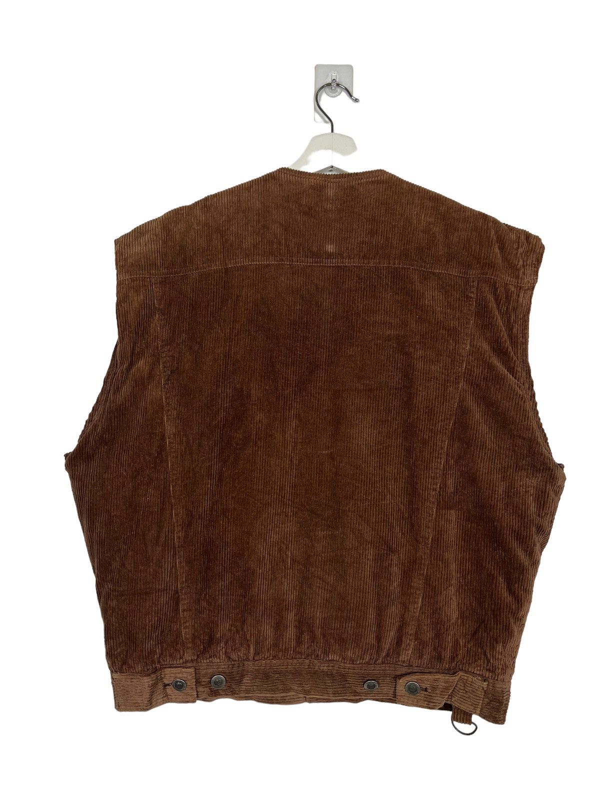 Japanese Brand 🔥 TEN CARAT CORDUROY SLEEVE LESS TANK TOP JACKET Size US L / EU 52-54 / 3 - 8 Thumbnail