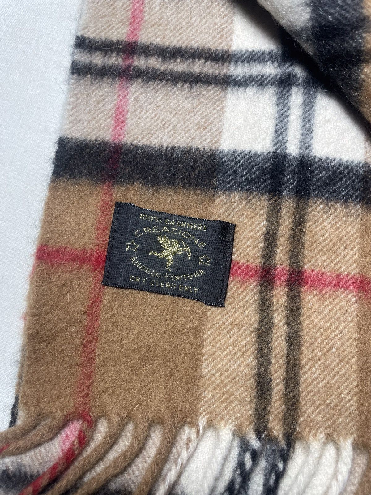 Vintage Creations tartan cashmere scarf Size ONE SIZE - 7 Thumbnail