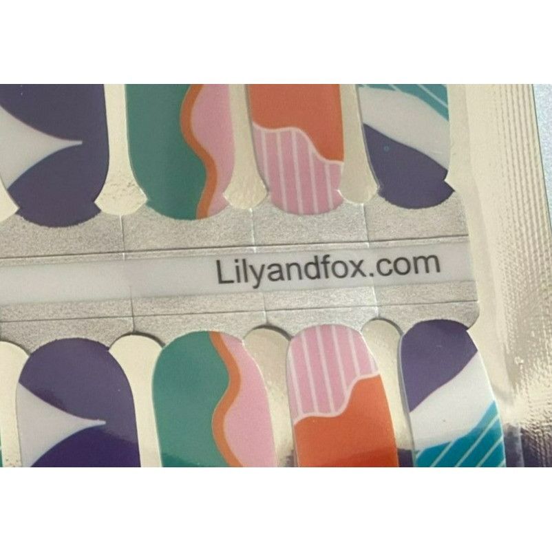 Other Lily & Fox Nail Wraps Variety Pack 2 Blue Lagoon & 1 Abstrac Size ONE SIZE - 5 Thumbnail