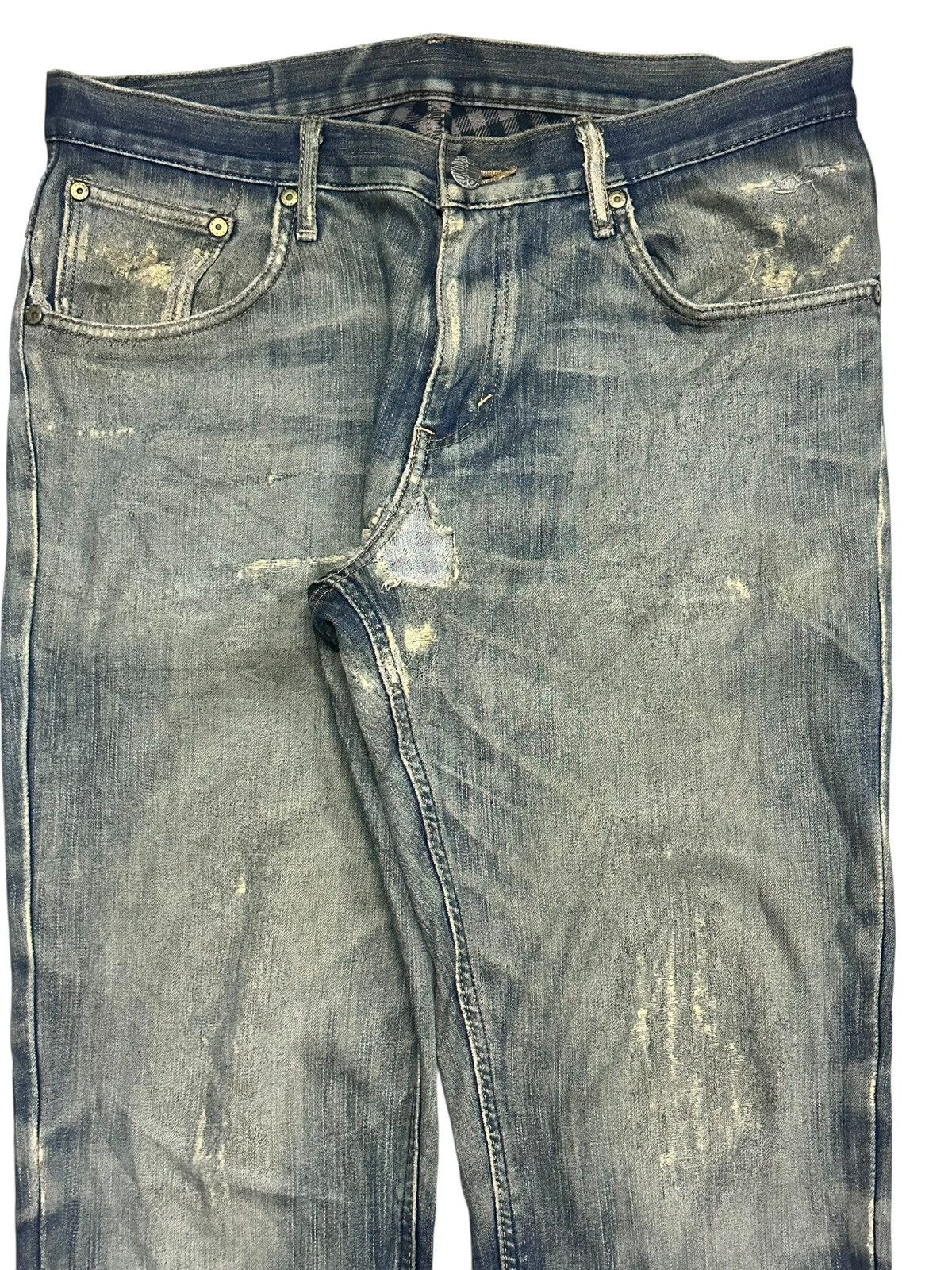 Edwin Edwin Vintage Distressed Straight Loose With Faded Wash Size US 33 - 4 Thumbnail