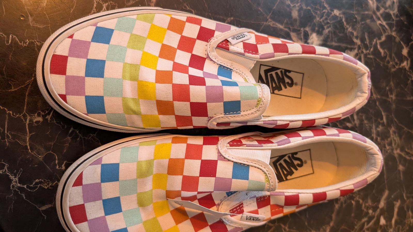 Vans Vans Checkerboard Multicolor Canvas Shoes US Men 6 Women 7.5 Size US 6 / IT 36 - 8 Thumbnail