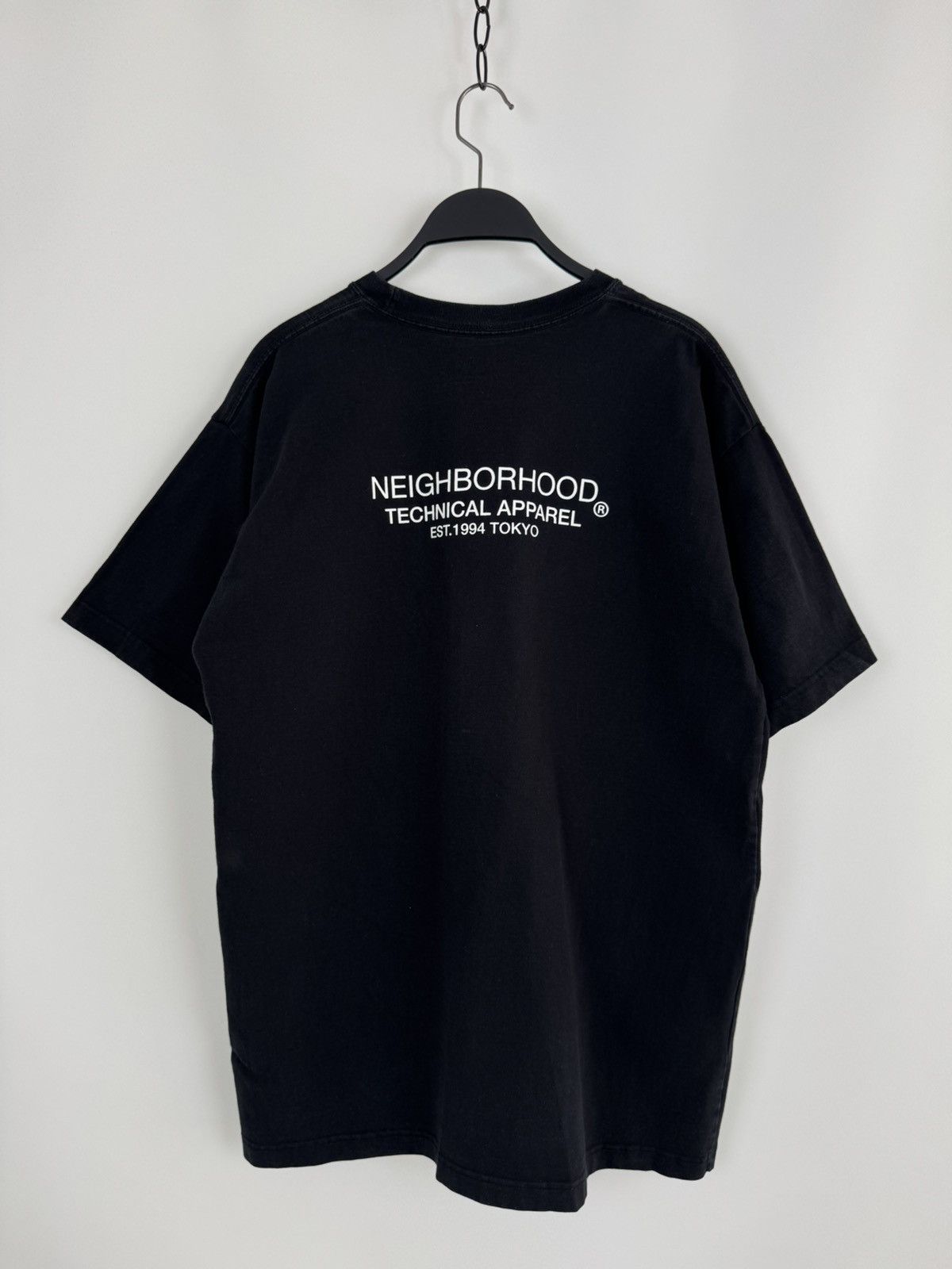 Neighborhood Neighborhood Distortion Logo Black T-Shirt Size US M / EU 48-50 / 2 - 8 Thumbnail