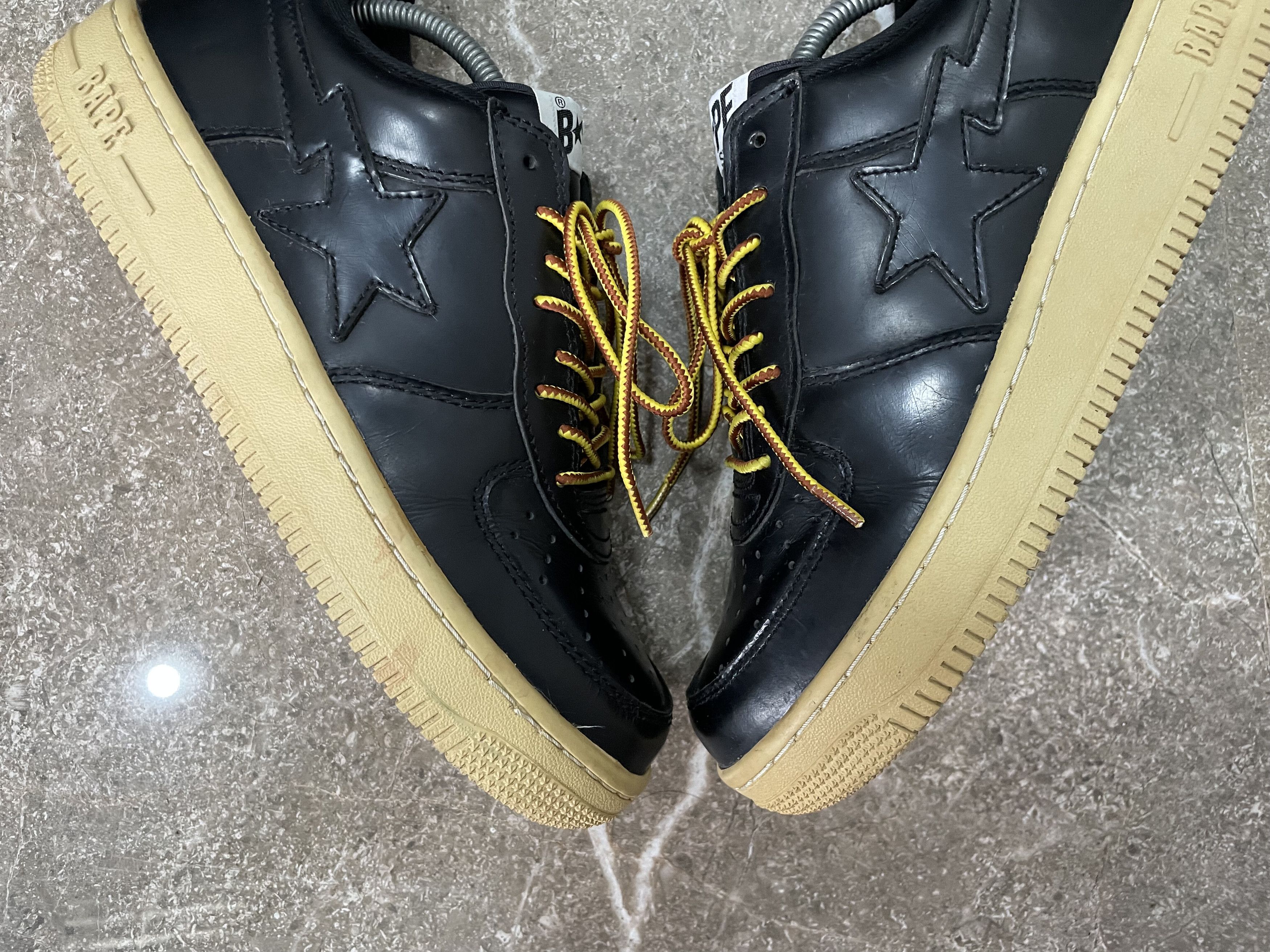 Bape OG GLASS LEATHER BAPESTA Size US 9.5 / EU 42-43 - 8 Thumbnail