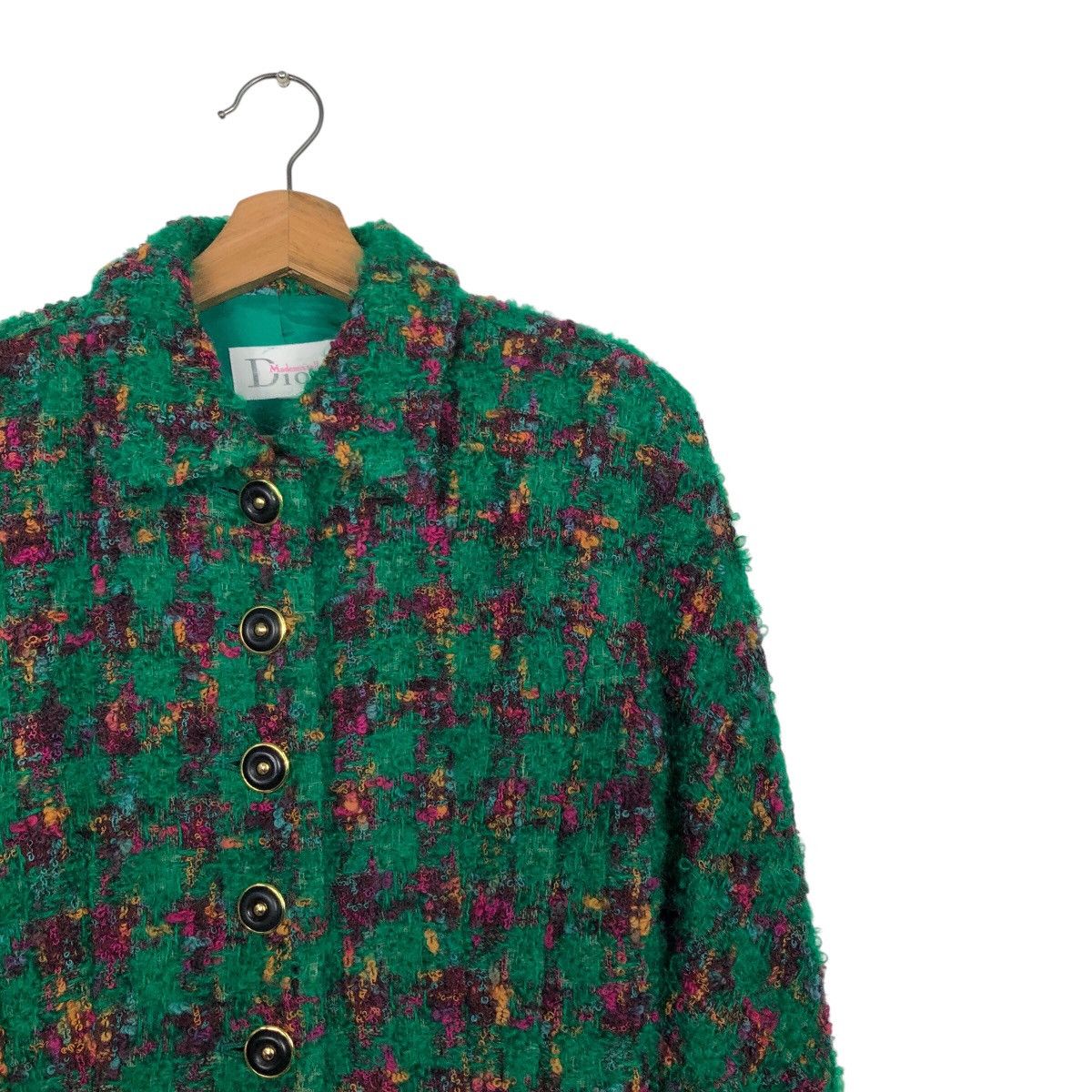 Christian Dior Monsieur Mademoiselle Dior Couture Bouclé Tweed Jacket Size M / US 6-8 / IT 42-44 - 6 Thumbnail