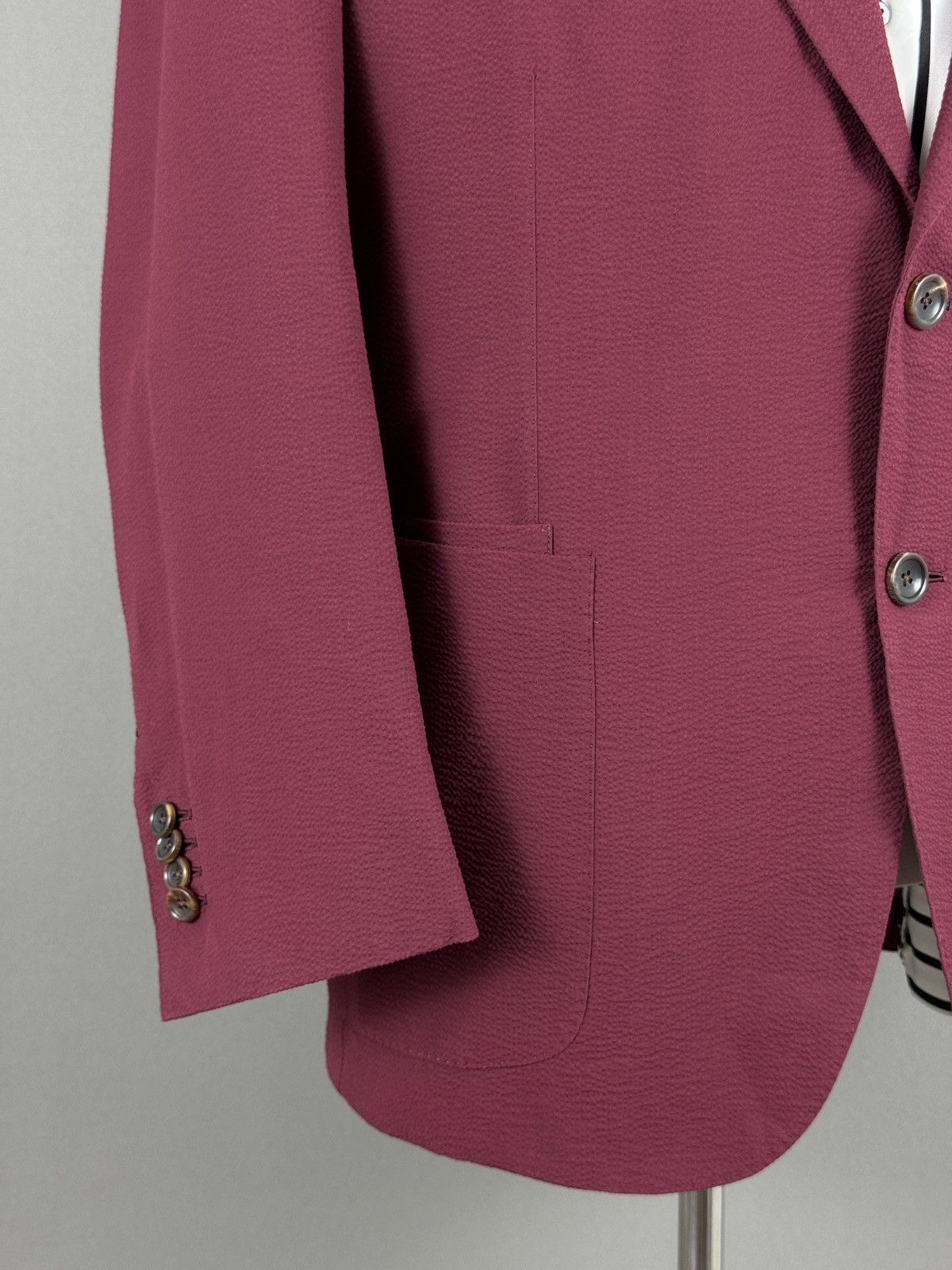Ermenegildo Zegna Ermenegildo Zegna Napoli Couture Men’s Silk Blend Blazer Size 42S - 4 Thumbnail