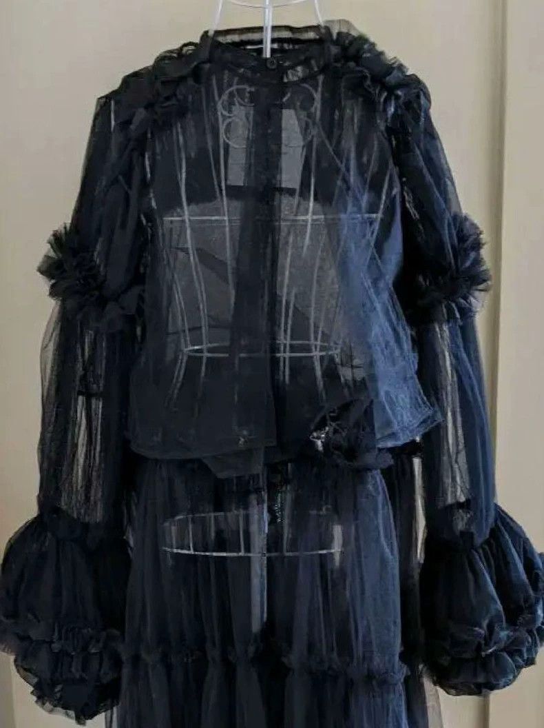 Comme des Garcons Comme des Garcons Black vintage yarn blouse Size M / US 6-8 / IT 42-44 - 6 Thumbnail