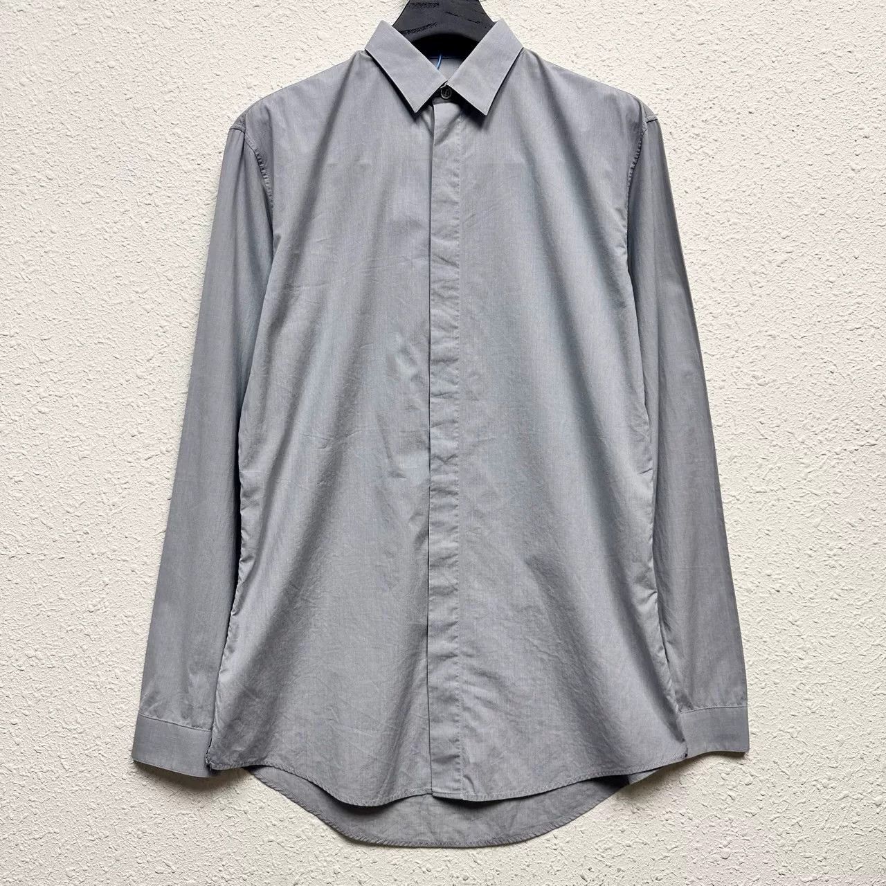 Dior grey long sleeve shirt by dior size 38 Size US M / EU 48-50 / 2 - 1 Thumbnail