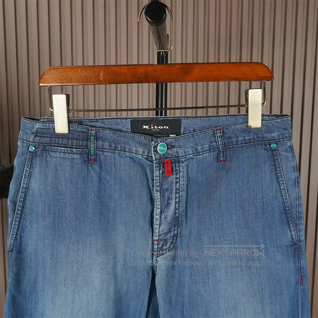Kiton Kiton Lightweight Denim Jeans in Blue. Size US 30 / EU 46 - 3 Thumbnail