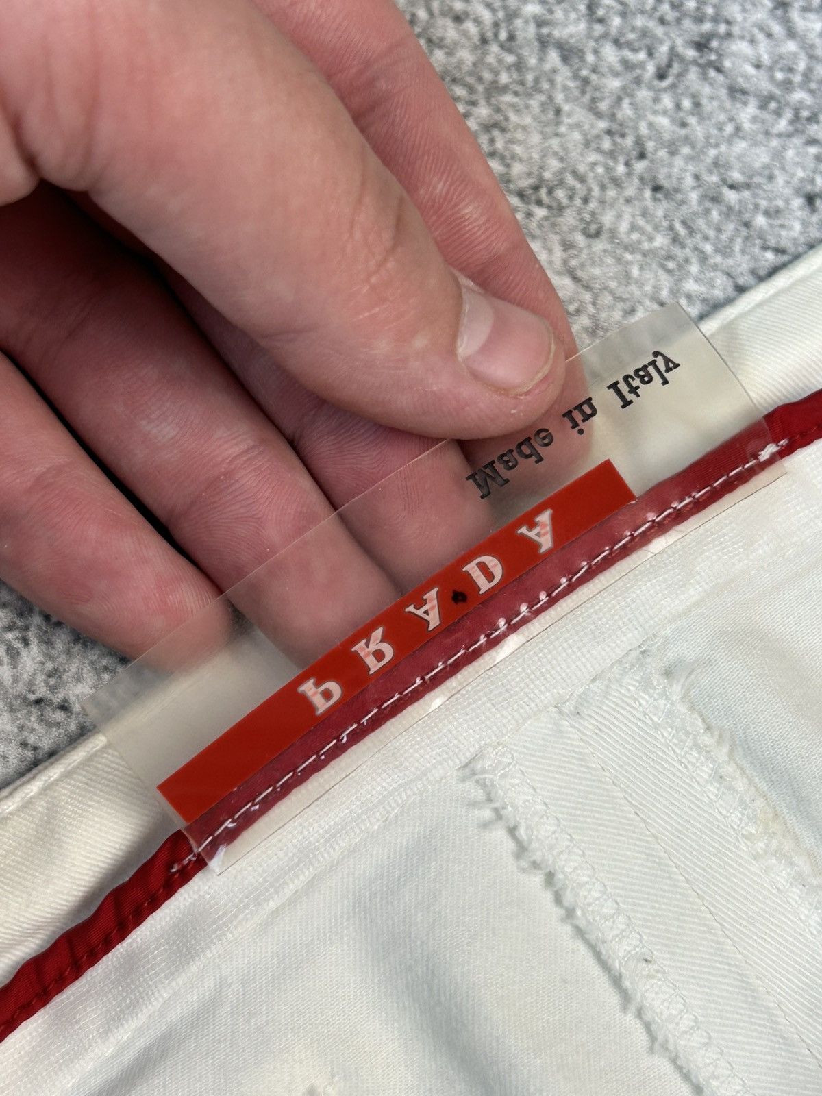 Prada × Vintage Luxury Prada White Stretch Jeans Denim Size 40" / US 18 - 14 Thumbnail