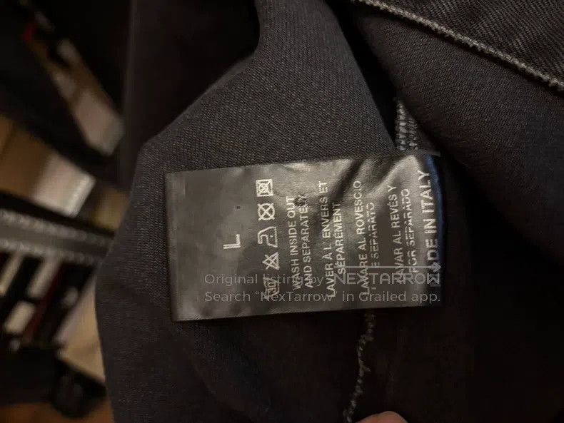 Raf Simons Raf Simons RS leather brand denim long-sleeved shirt Size US L / EU 52-54 / 3 - 5 Thumbnail
