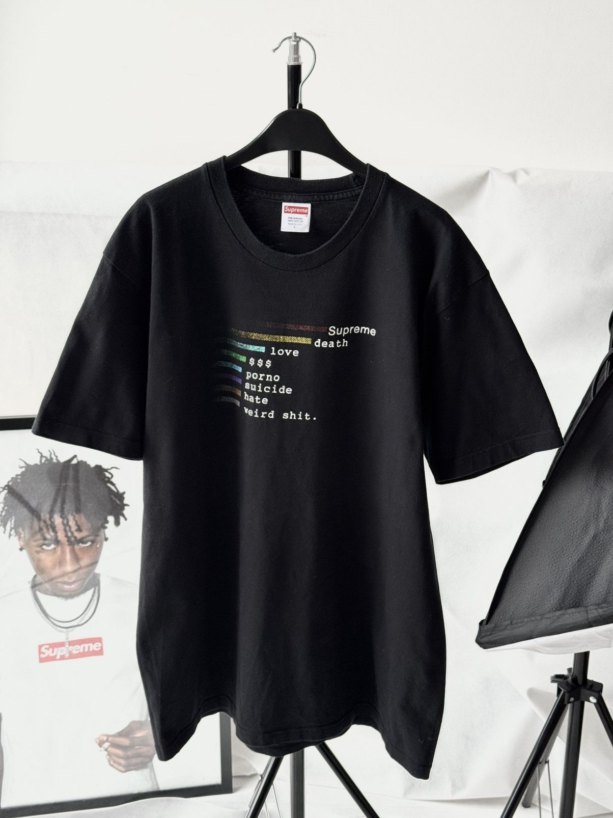 Supreme Rare Supreme Lil Uzi Vert Death Love $$$ Porno Sun Faded Tee Size US M / EU 48-50 / 2 - 1 Thumbnail